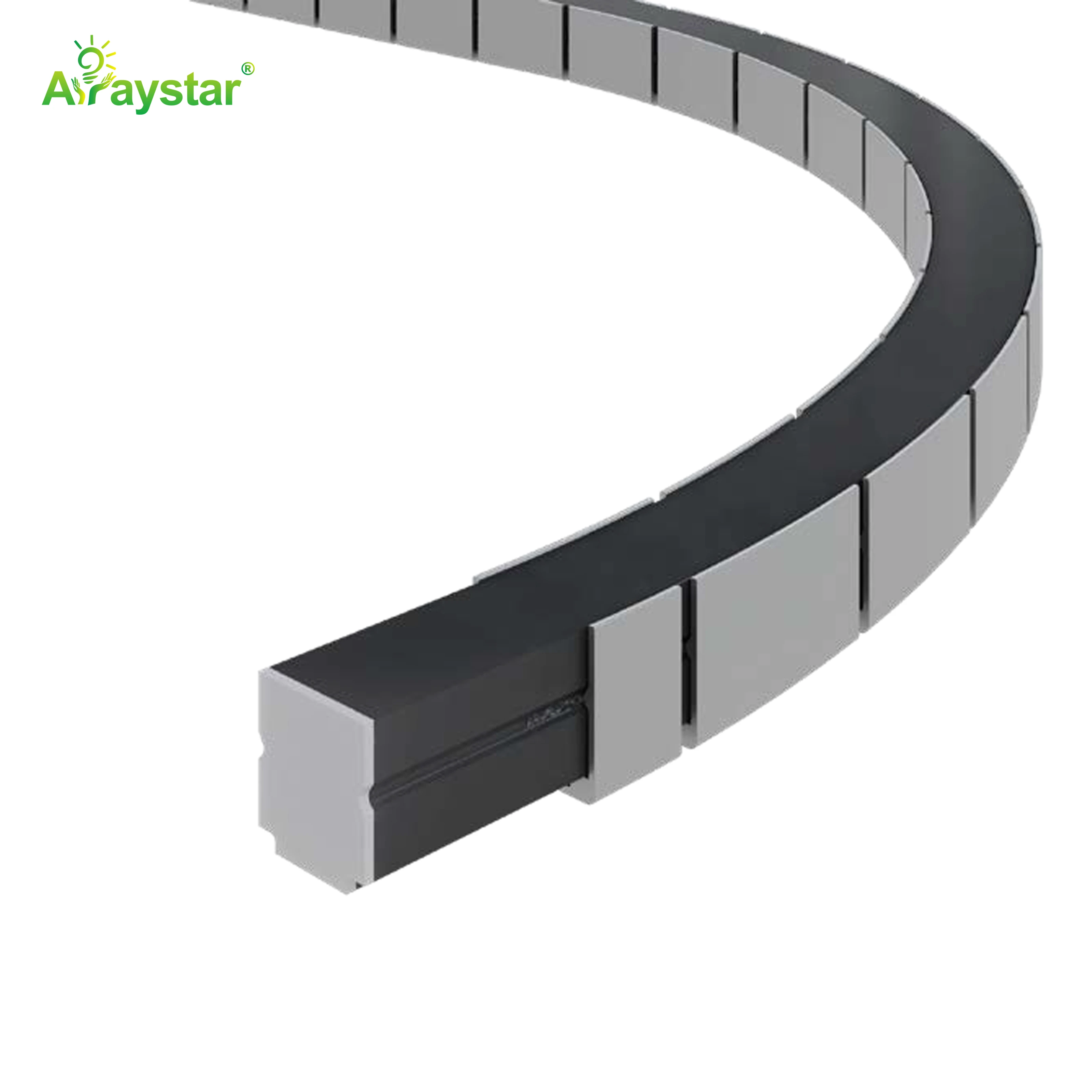 ART-1616/AL/FLEX/N Flexible Aluminum Profile for 1414 Neon Strip, Recessed Flexible LED Channel