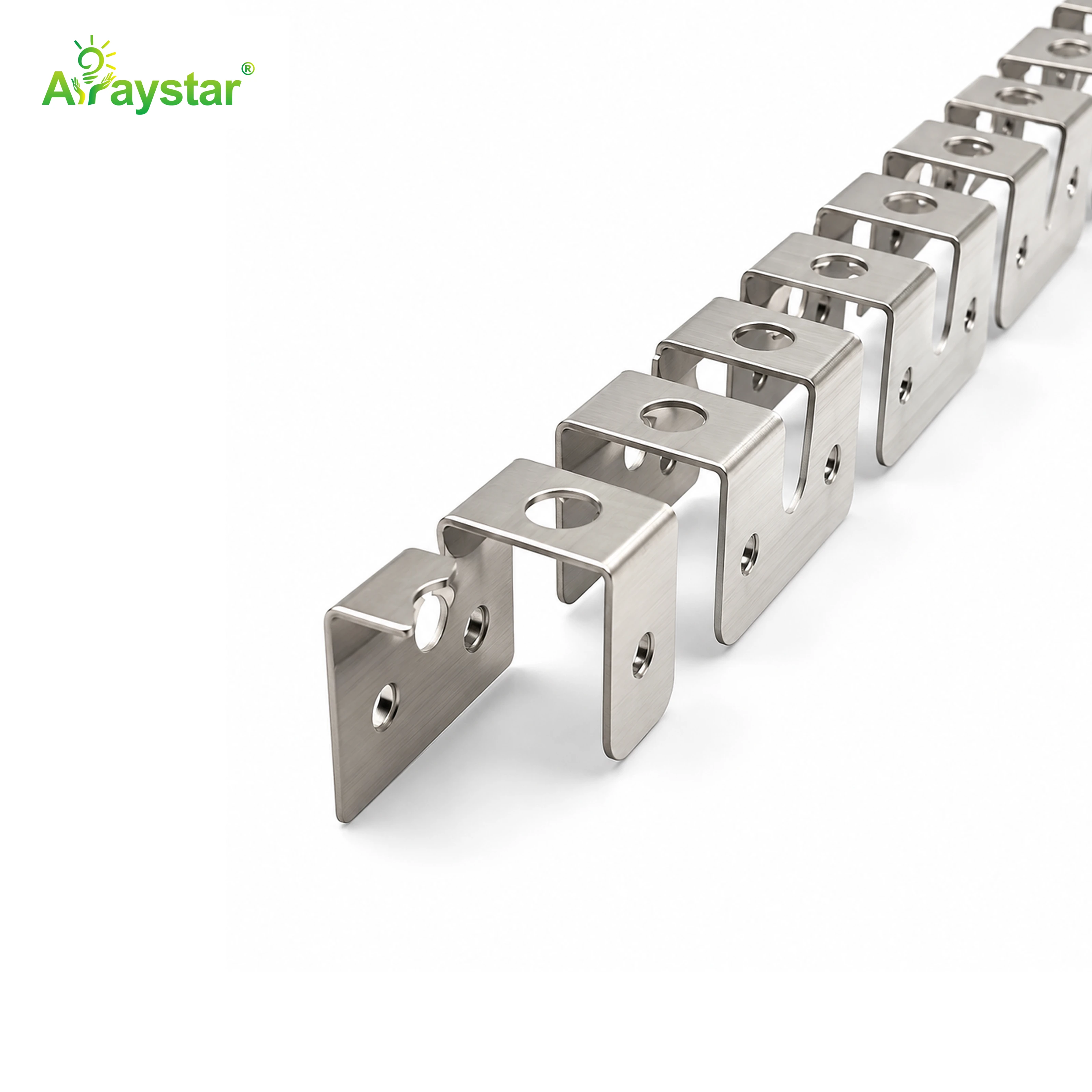 ART-0816 Stainless Steel Flexible Mounting Clips / Profile Channel for LED Strips, 100m/Carton Bulk Pack