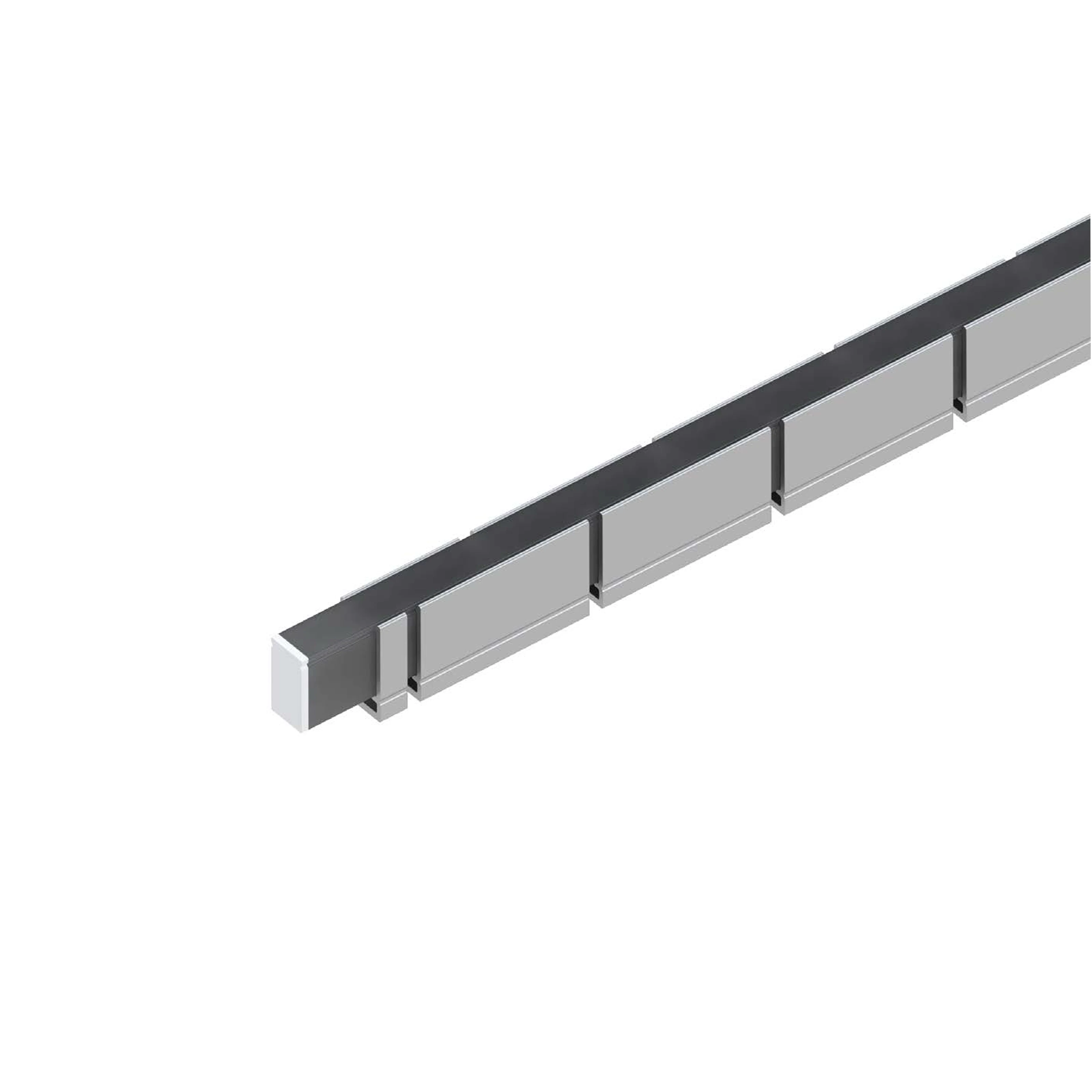 ART-0814/AL/FLEX/N Flexible Aluminum Profile for 0612 Neon Strip, Recessed Flexible LED Channel