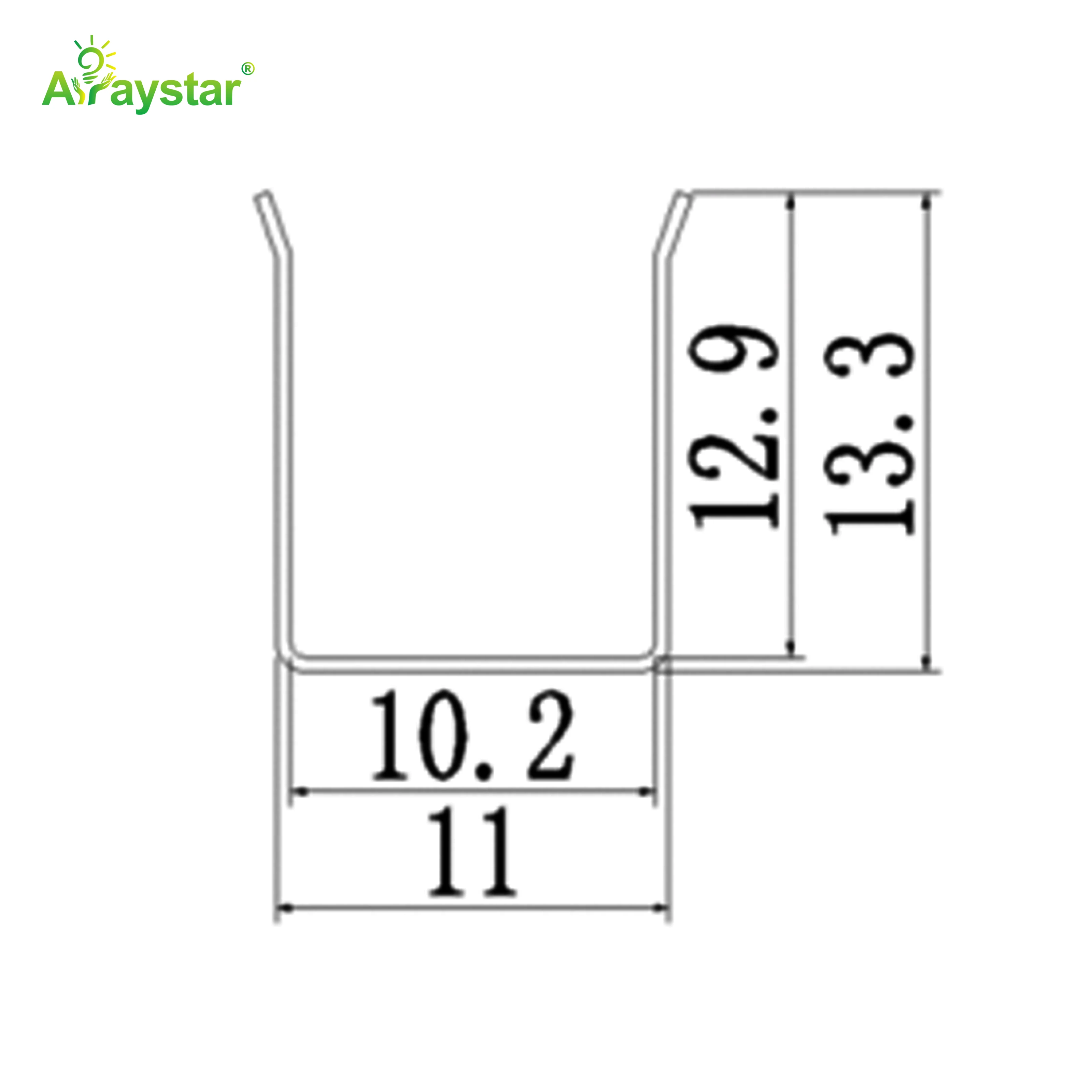 ART-1018-1023 Stainless Steel Flexible Mounting Clips / Profile Channel for LED Strips, 100m/Carton Bulk Pack