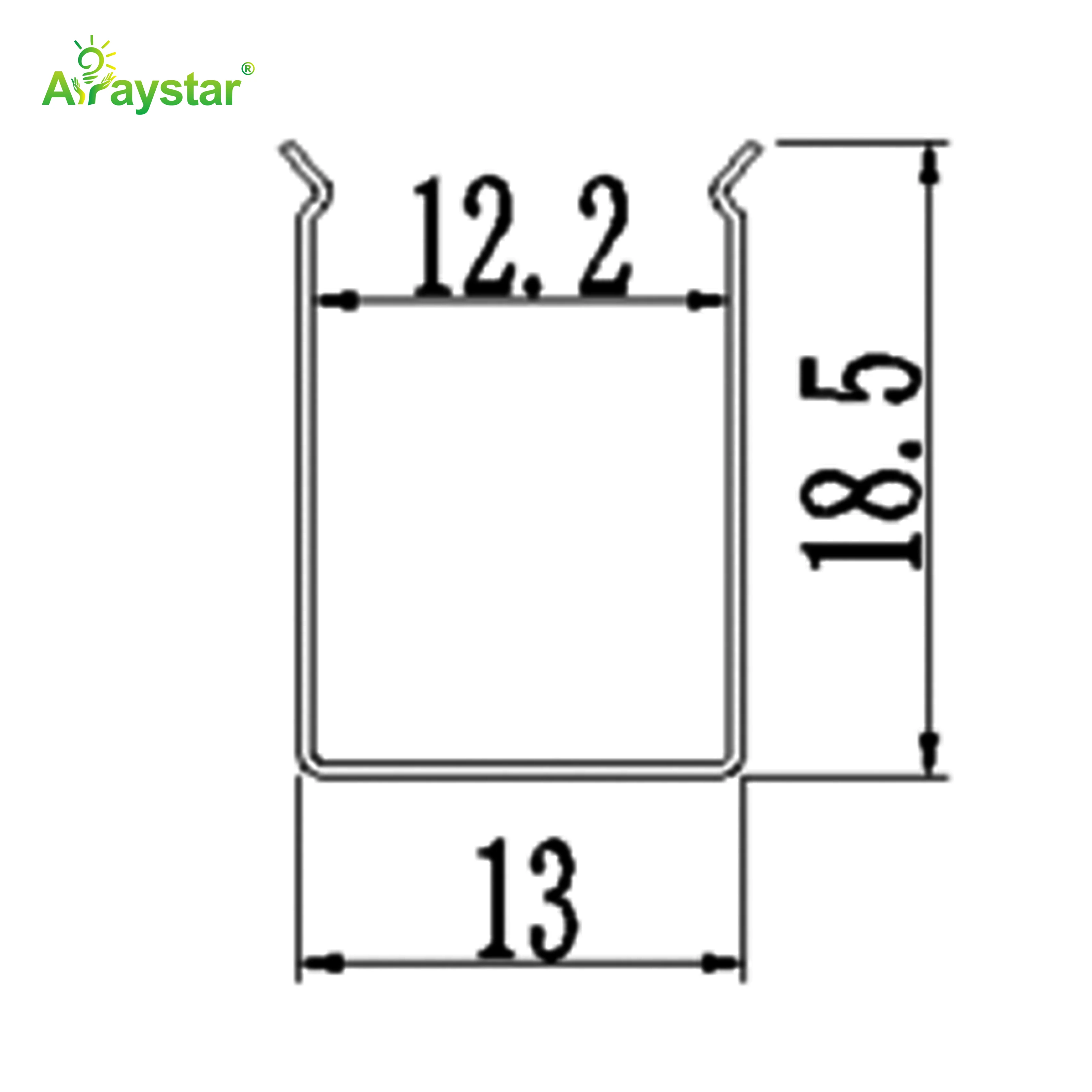 ART-1220 Stainless Steel Flexible Mounting Clips / Profile Channel for LED Strips, 100m/Carton Bulk Pack