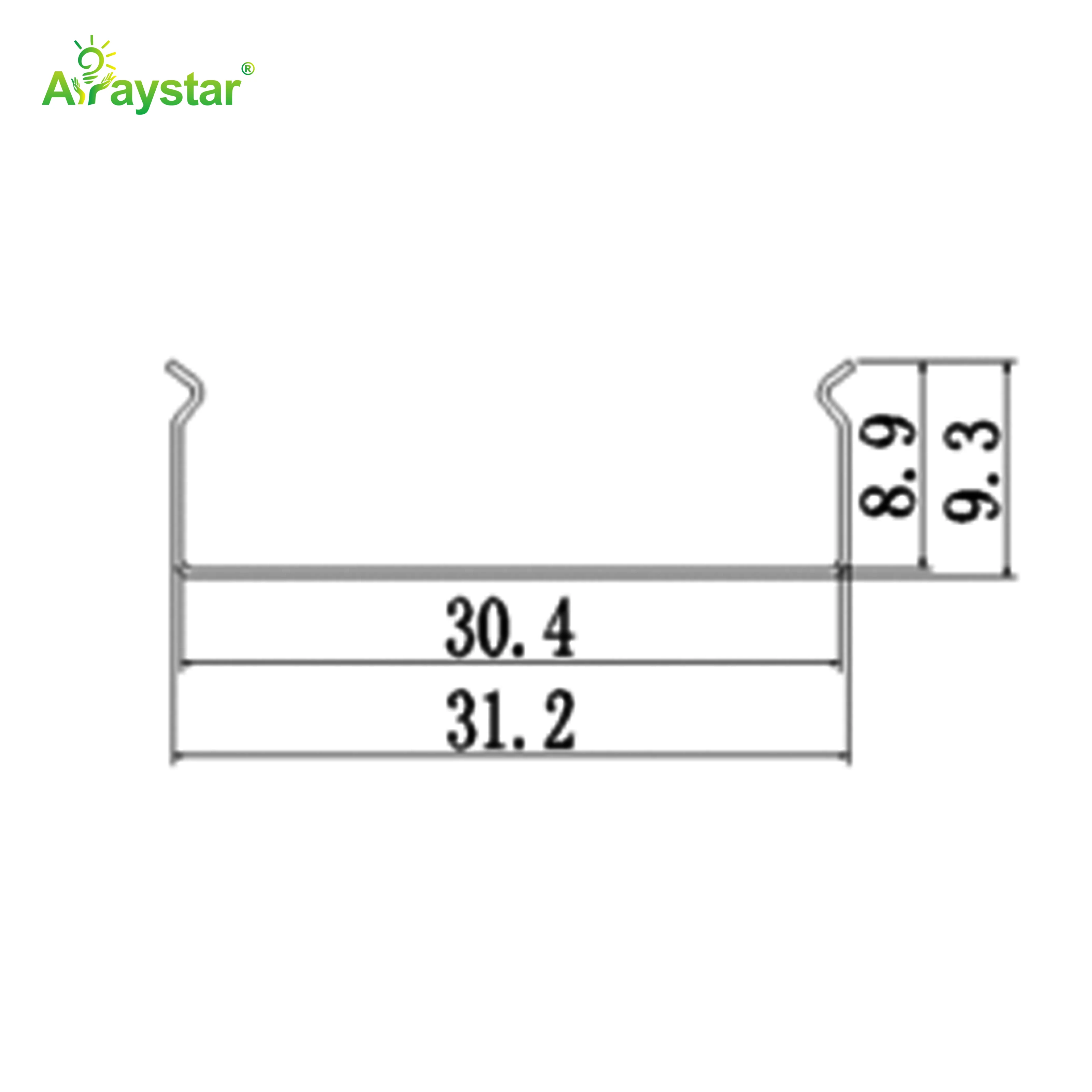 ART-3010 Stainless Steel Flexible Mounting Clips / Profile Channel for LED Strips, 100m/Carton Bulk Pack