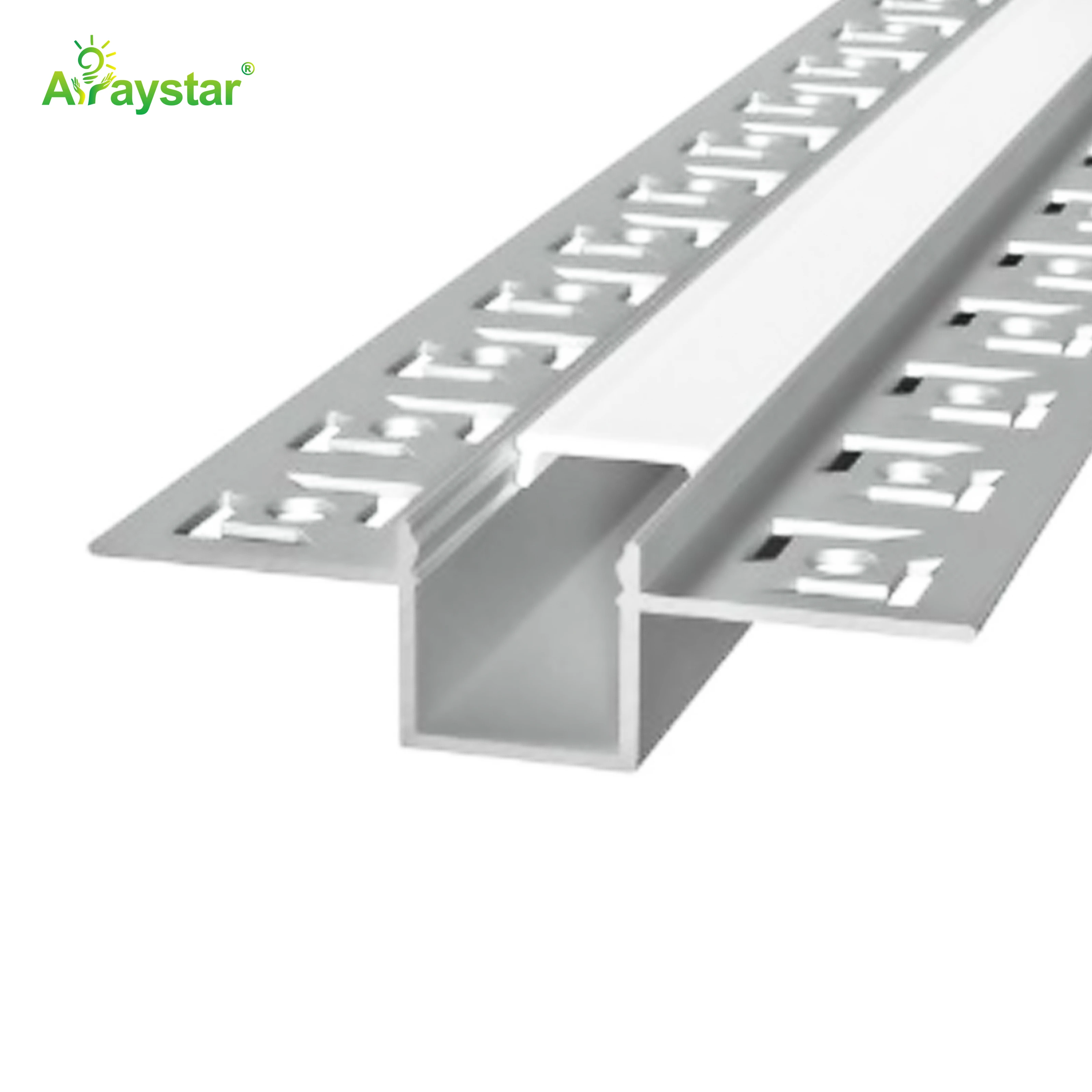 ART-2009 Silver Color Aluminum Profile LED Channel with Cover, End Caps, and Mounting Clips