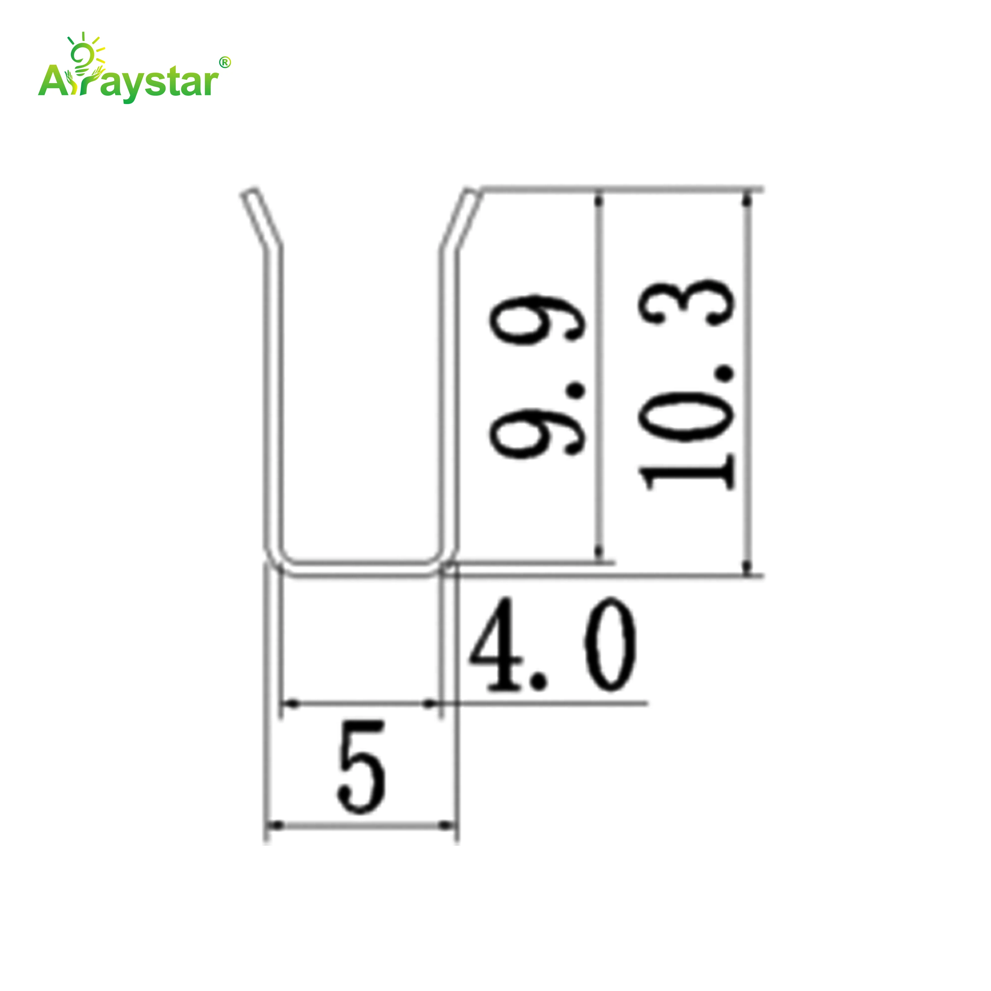 ART-0410 Stainless Steel Flexible Mounting Clips / Profile Channel for LED Strips, 100m/Carton Bulk Pack
