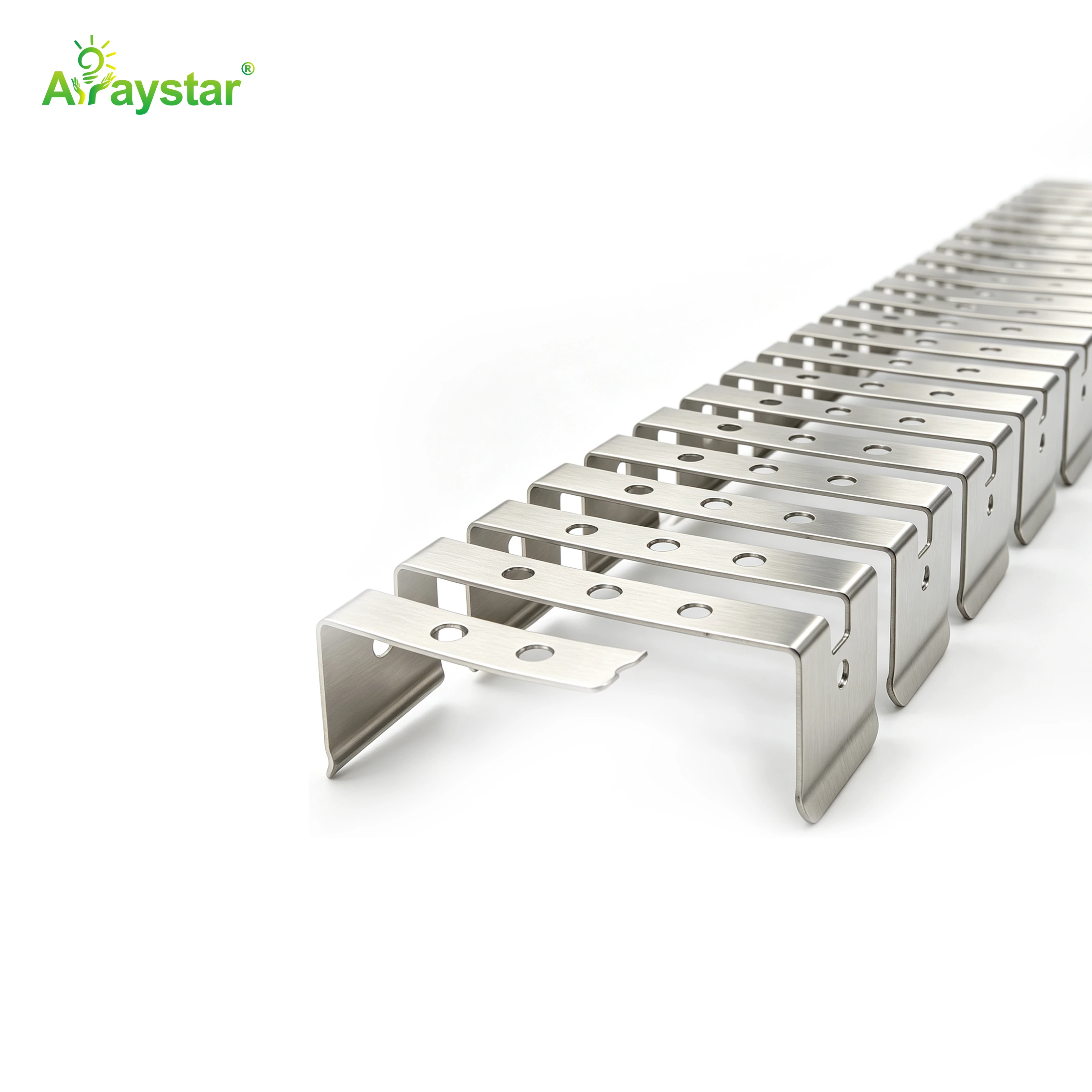 ART-5025 Stainless Steel Flexible Mounting Clips / Profile Channel for LED Strips, 50m/Carton Bulk Pack
