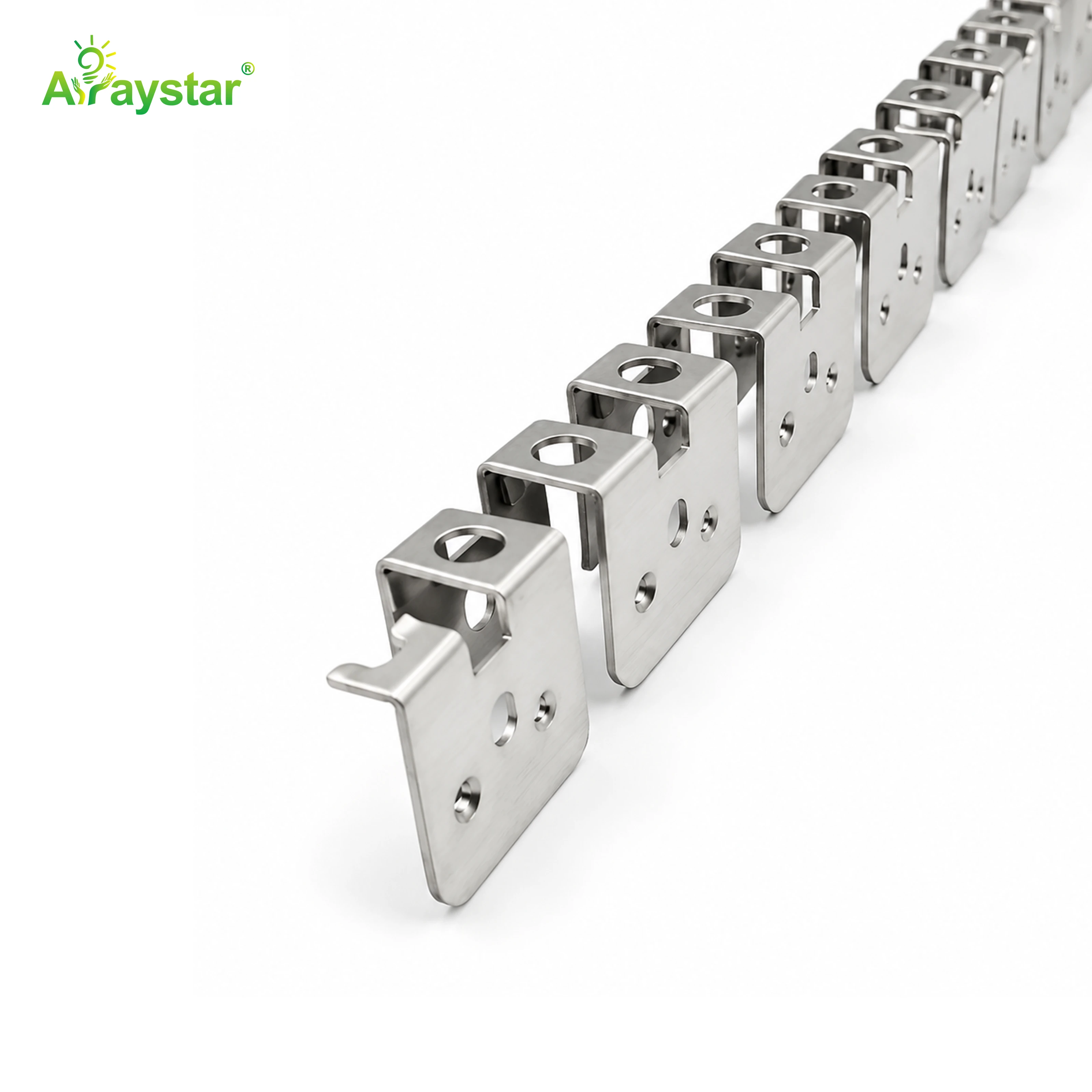 ART-0612 Stainless Steel Flexible Mounting Clips / Profile Channel for LED Strips, 100m/Carton Bulk Pack