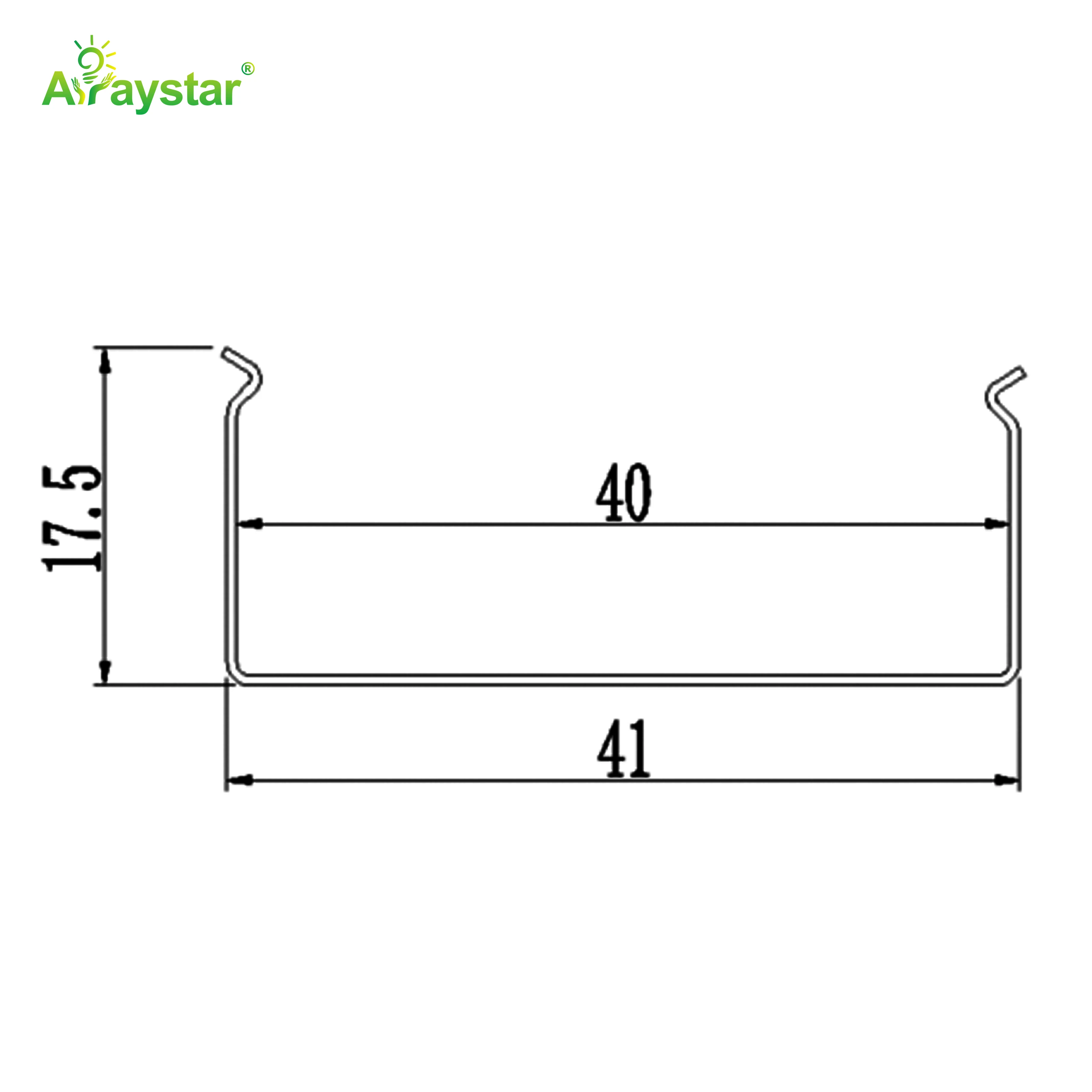 ART-4020 Stainless Steel Flexible Mounting Clips / Profile Channel for LED Strips, 50m/Carton Bulk Pack