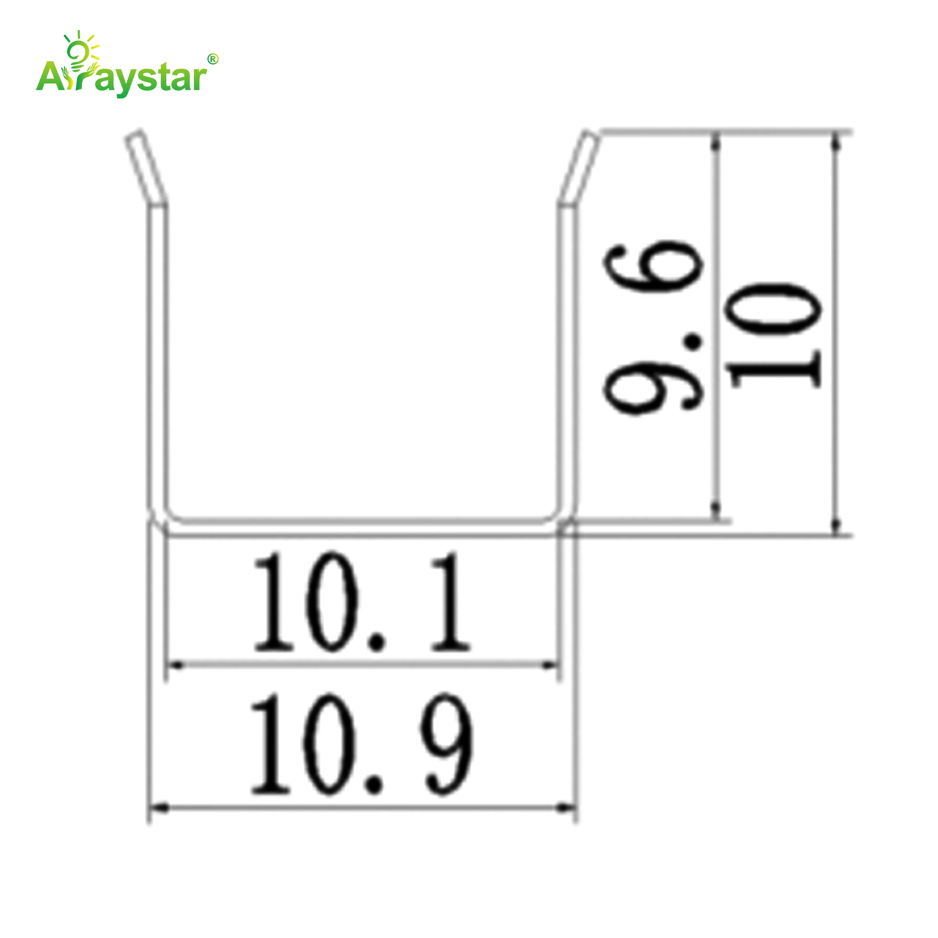 ART-1010 Stainless Steel Flexible Mounting Clips / Profile Channel for LED Strips, 100m/Carton Bulk Pack
