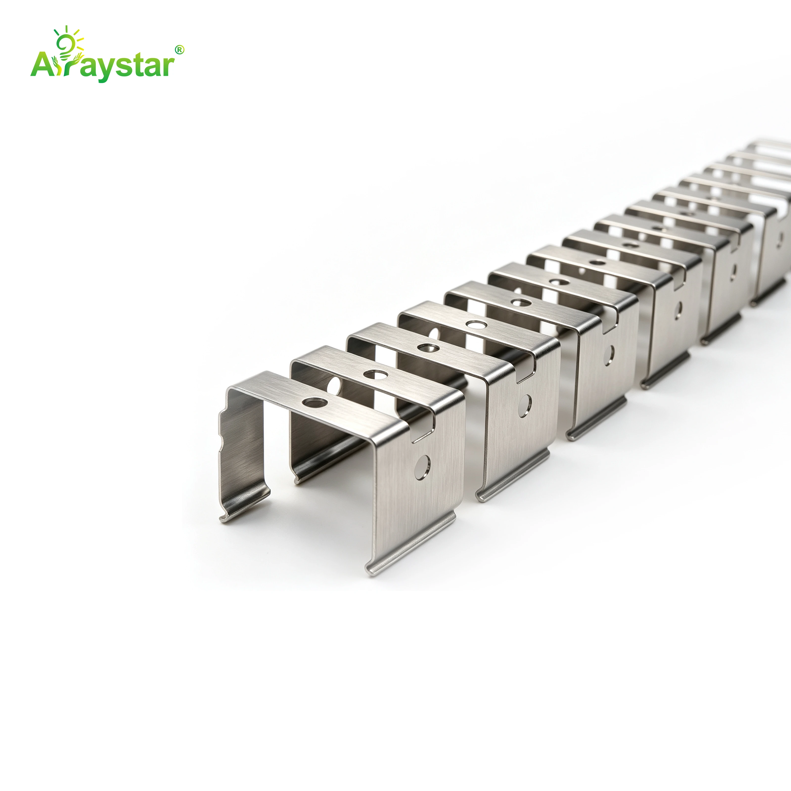 ART-2323 Stainless Steel Flexible Mounting Clips / Profile Channel for LED Strips, 50m/Carton Bulk Pack