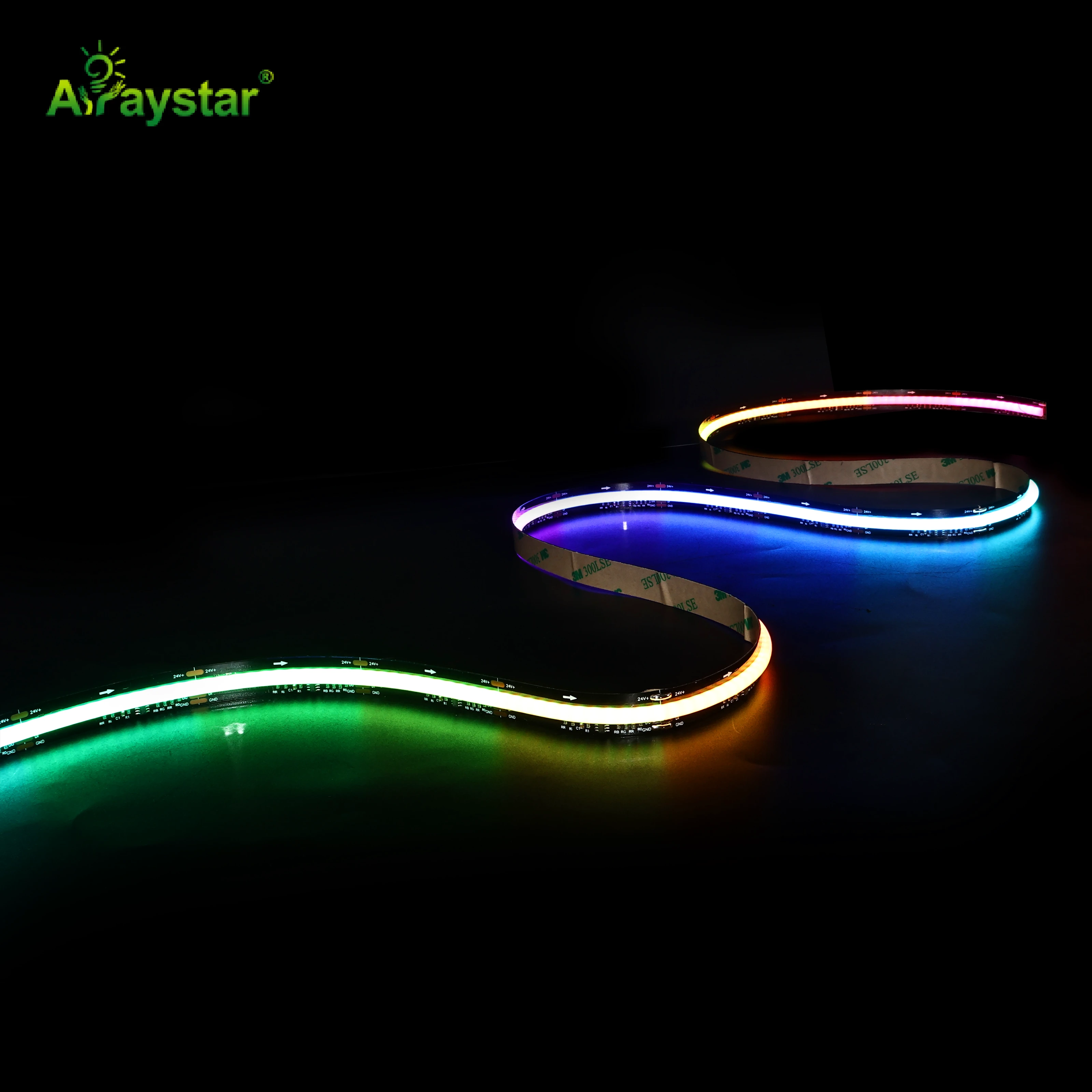 Black PCB 896 Pixel RGBW FCOB LED Strip