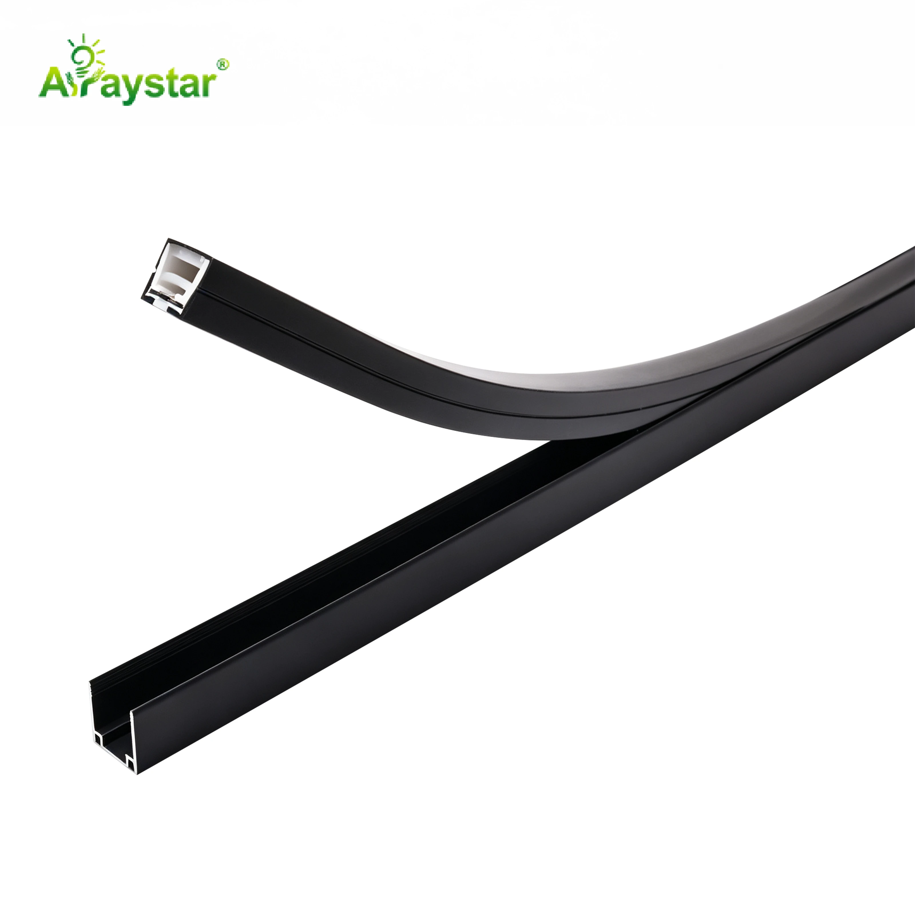 11.7(W) × 12.8(H) mm Black Aluminum Profile