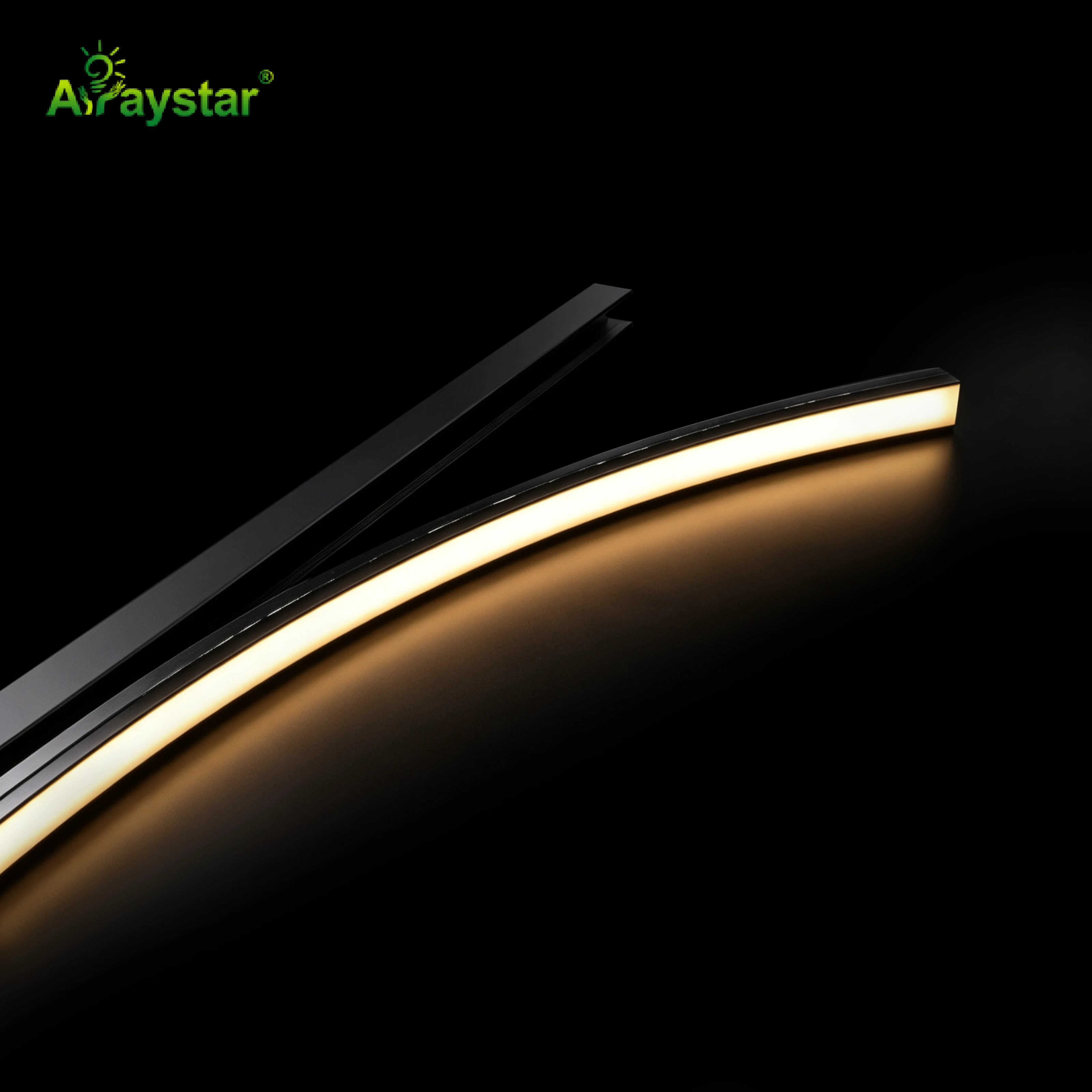 11.7(W) × 12.8(H) mm Black Aluminum Profile
