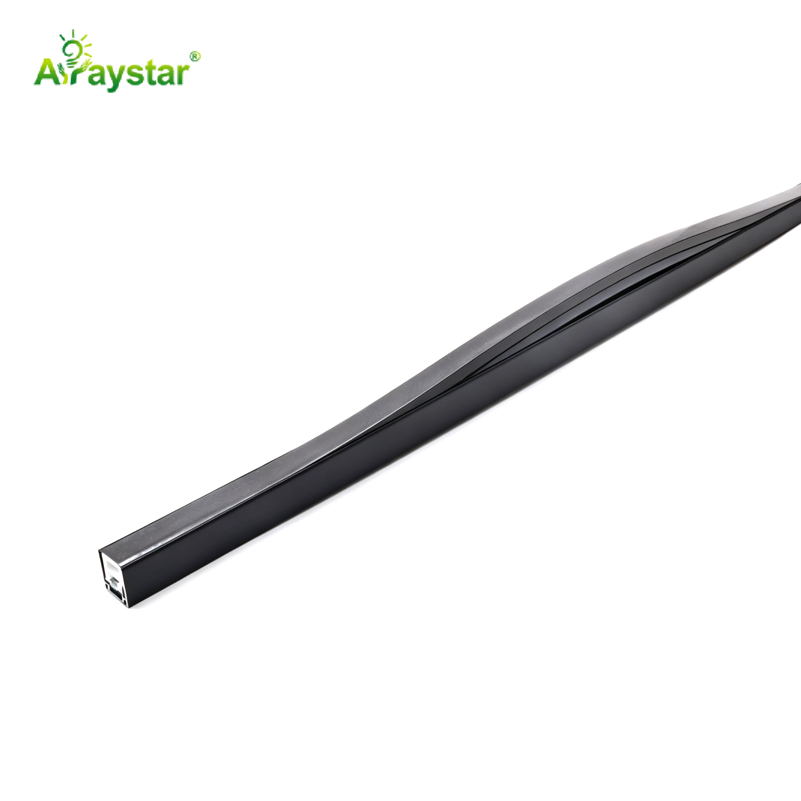 11.7(W) × 12.8(H) mm Black Aluminum Profile