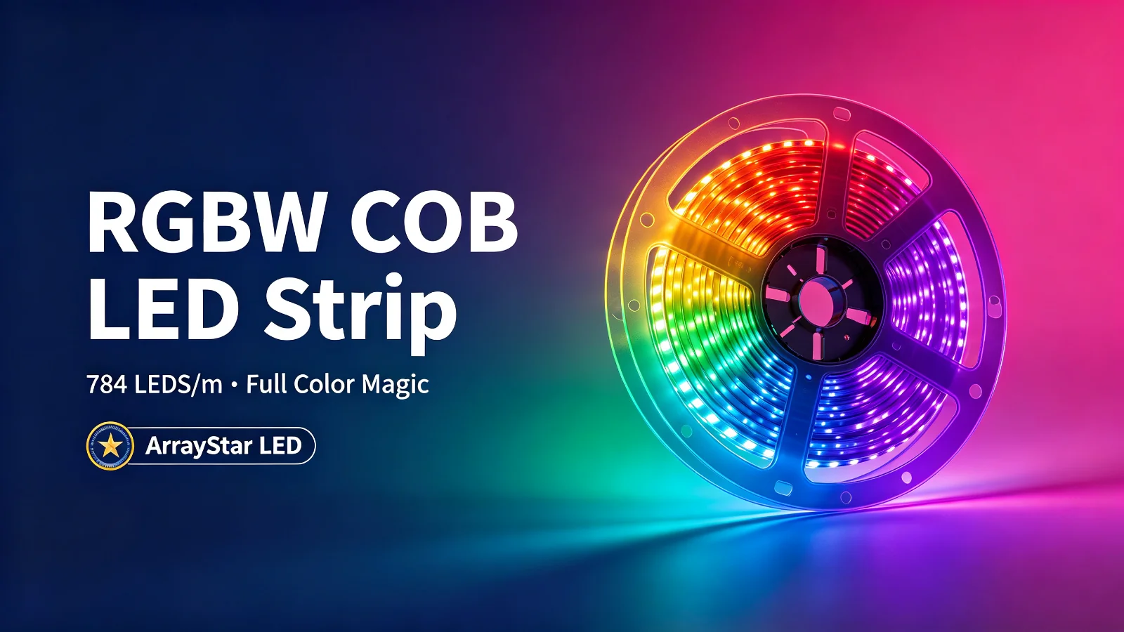 RGBW COB LED Strip 784 LEDs/m