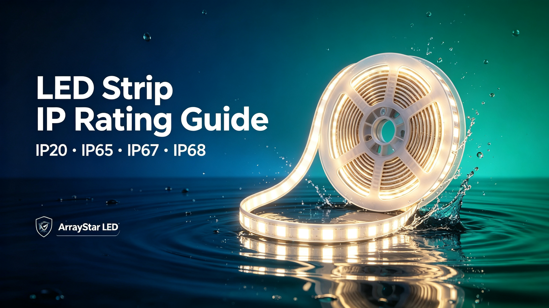 LED Strip IP Rating Explained: IP20 vs IP65 vs IP67 vs IP68