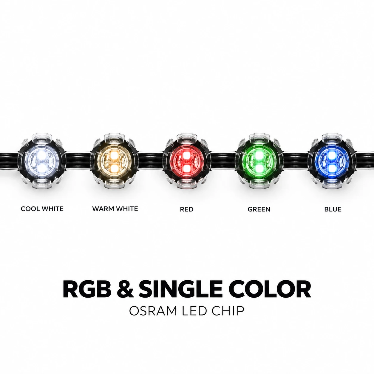 Full Color LED Pixel String Light ART-TM-202D3535RGB-FW1935B