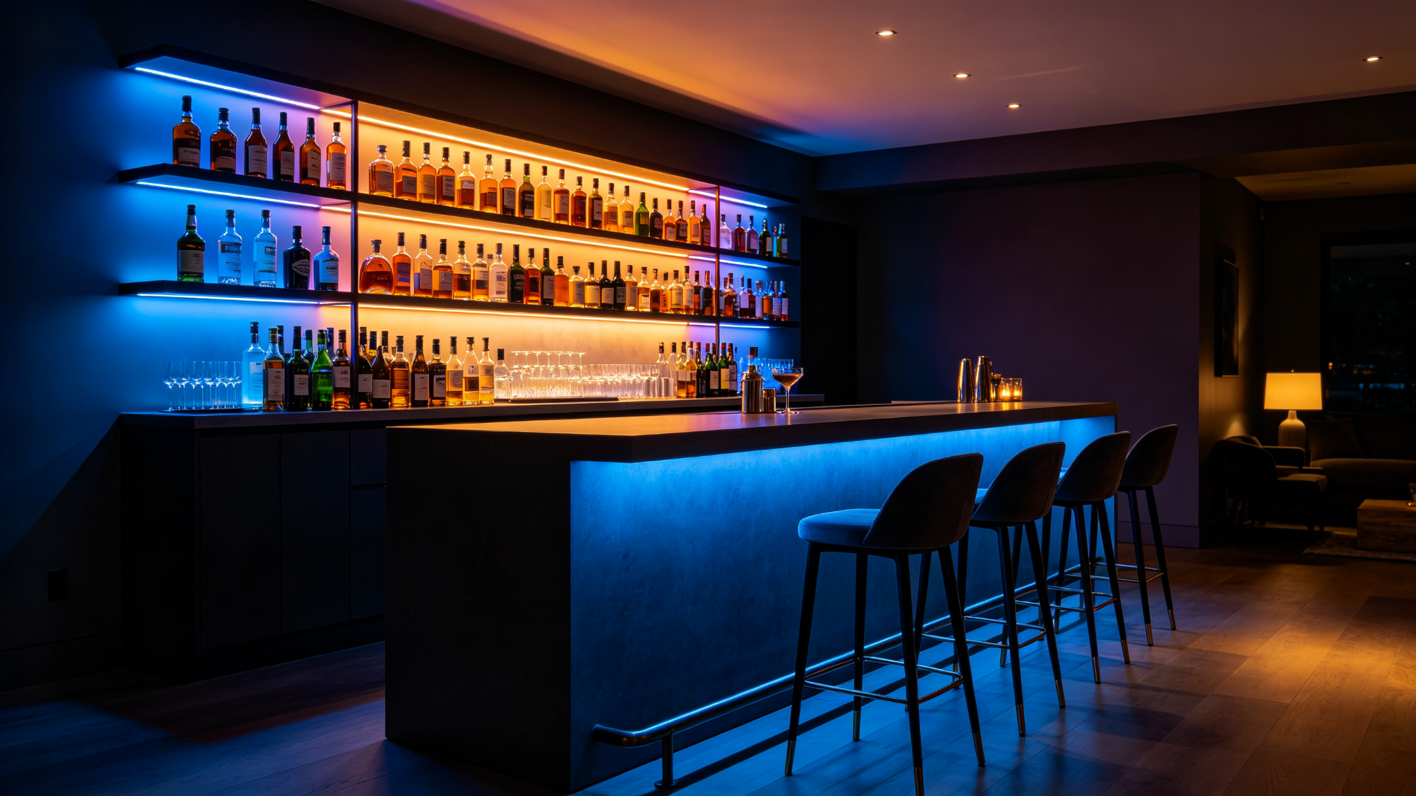 LED Strip for Home Bar & Basement Bar