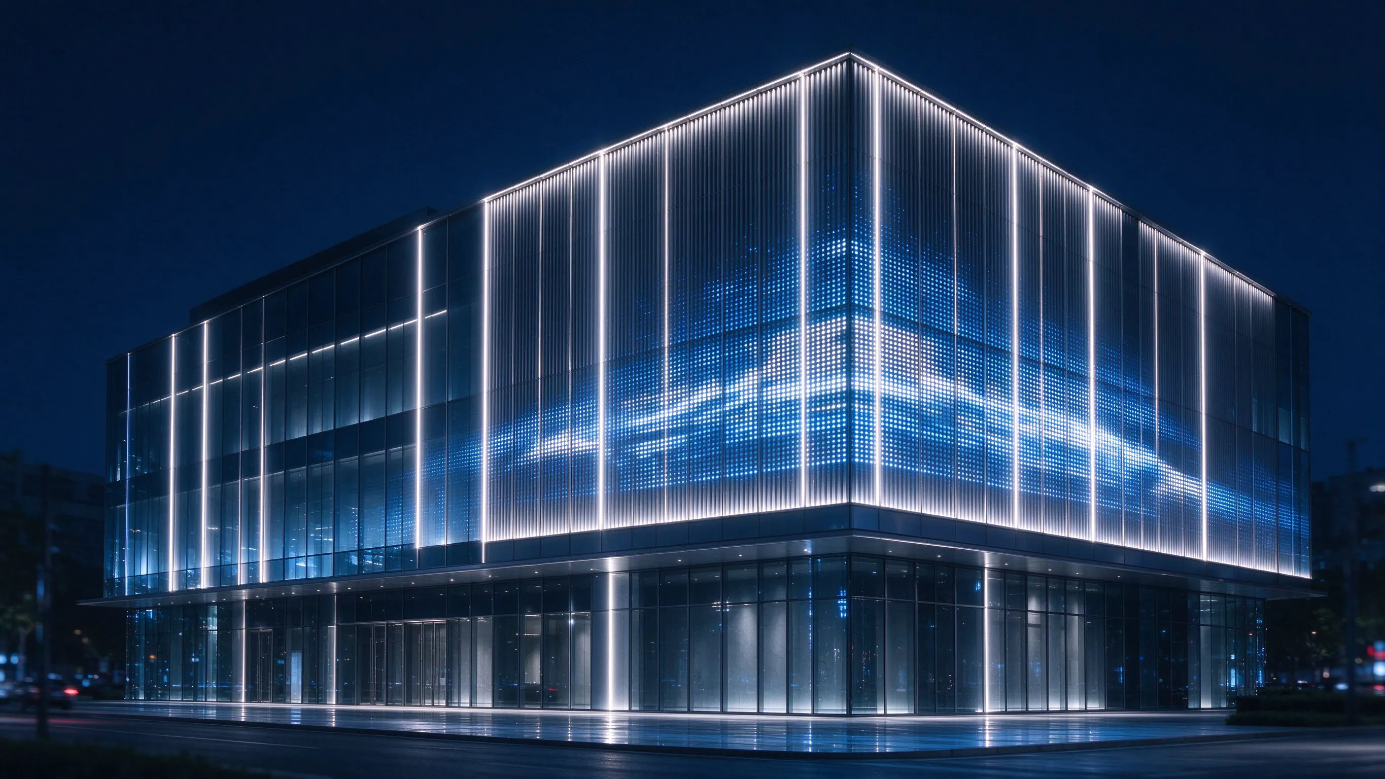 Architectural Facade & Media Facade LED Lighting: Pixels, Linear Runs and Long-Distance Control