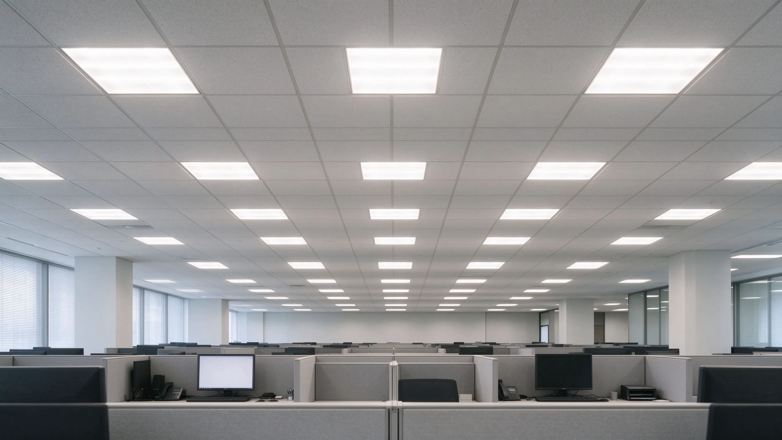 Office Ceiling Panel Light Retrofit: LED Frame Panels for Drop Ceilings