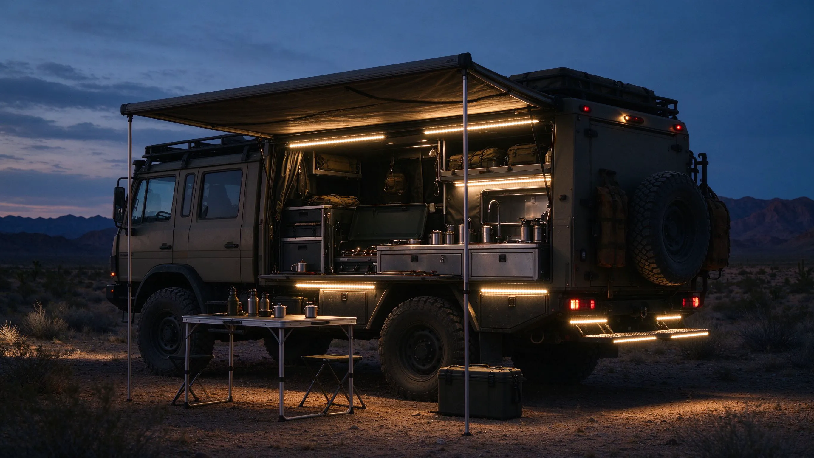 Overlanding & Truck Camper LED Strip Lighting: Rugged 12V Light for Off-Grid Builds
