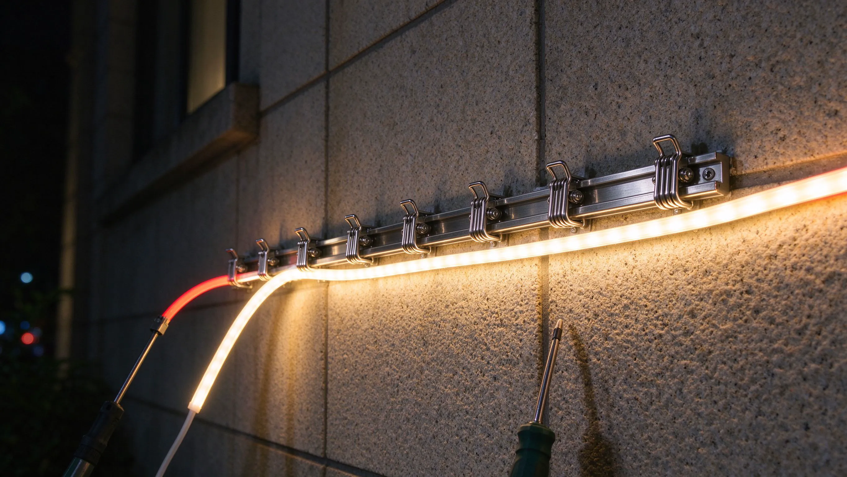 Stainless Steel Mounting Clips & Channels for LED Neon: Secure Long Outdoor Runs