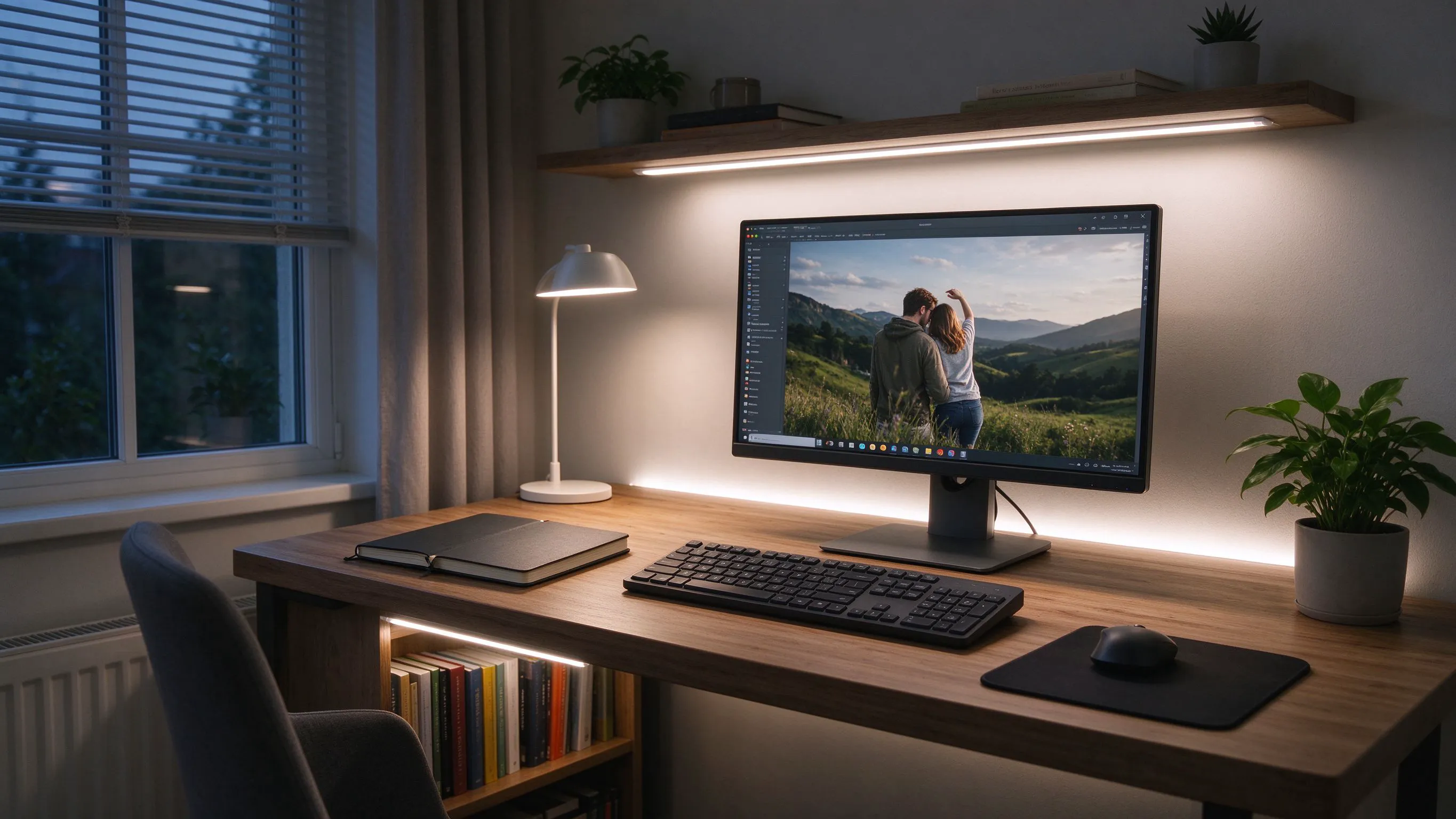 Home Office & Desk LED Strip Lighting: Reduce Eye Strain With Flicker-Free Task Light