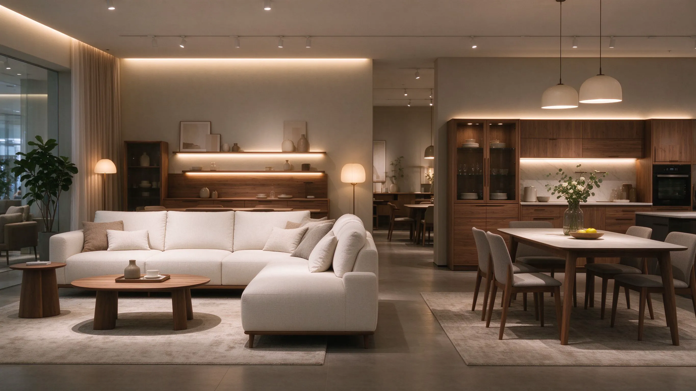 Furniture Showroom LED Strip Lighting: Layered, Warm Light That Sells Sofas and Wood
