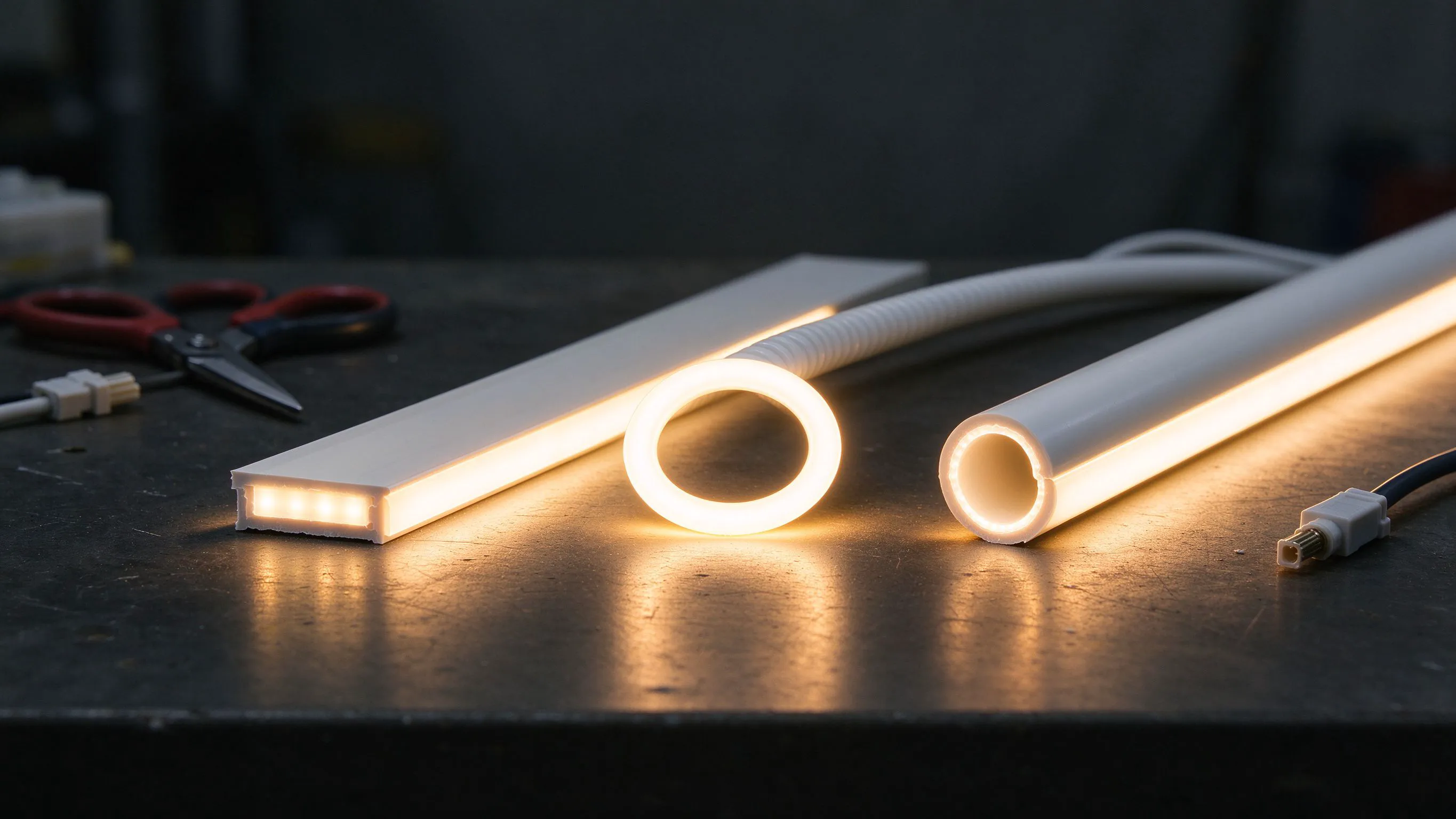 LED Neon Tube vs Neon Flex vs Rope Light: Which Linear Neon Product to Spec