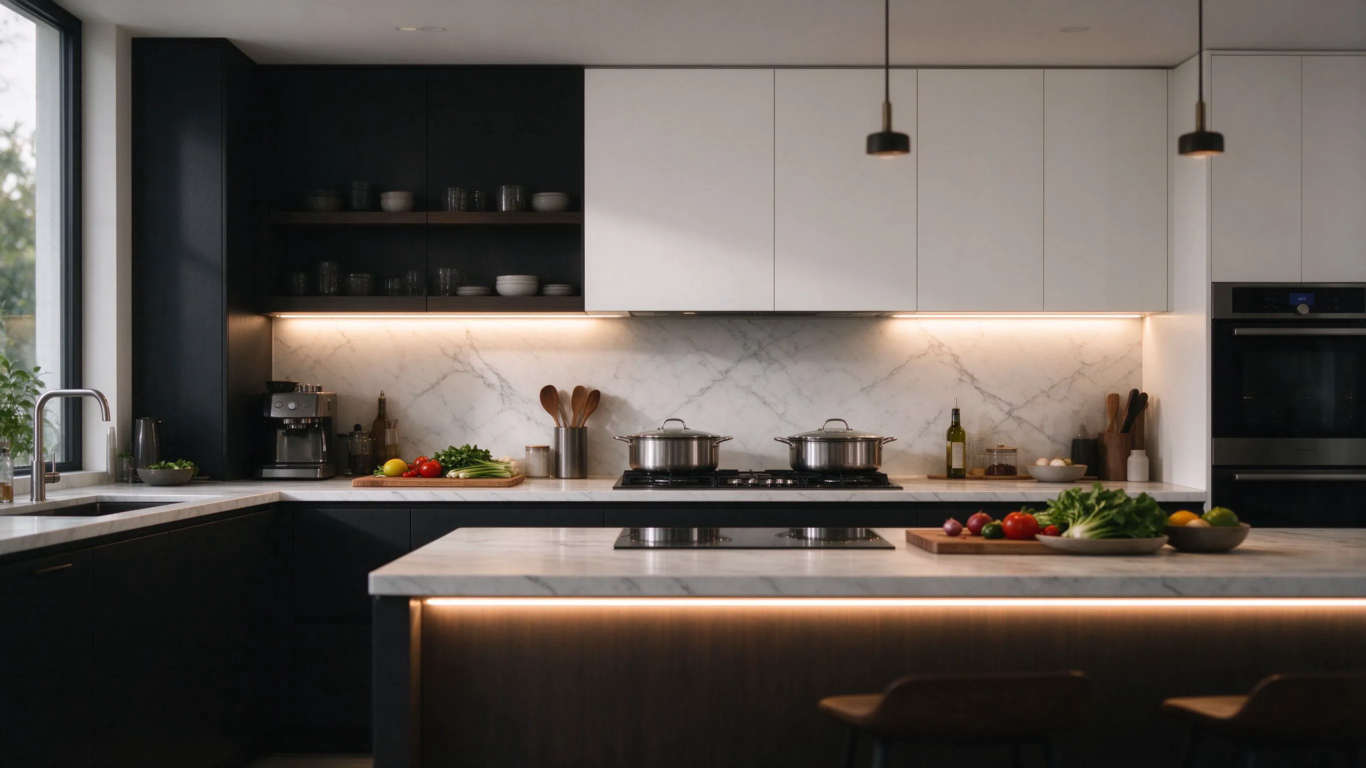 Kitchen Island, Counter & Pantry LED Strip Lighting: Bright, Dimmable Task Layers