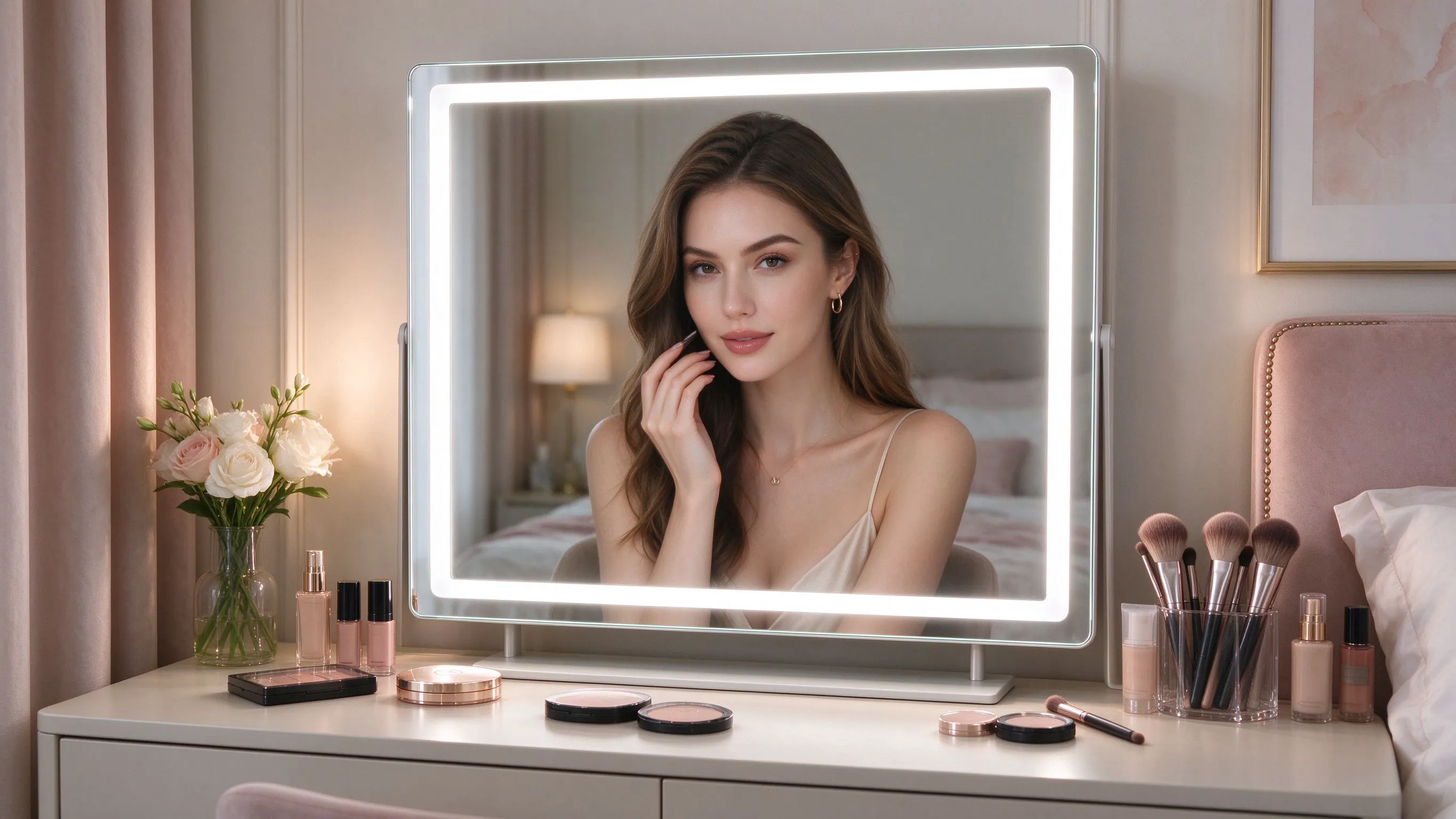 Makeup Vanity & Bathroom Mirror LED Strips: High-CRI Light for Flawless Color Match
