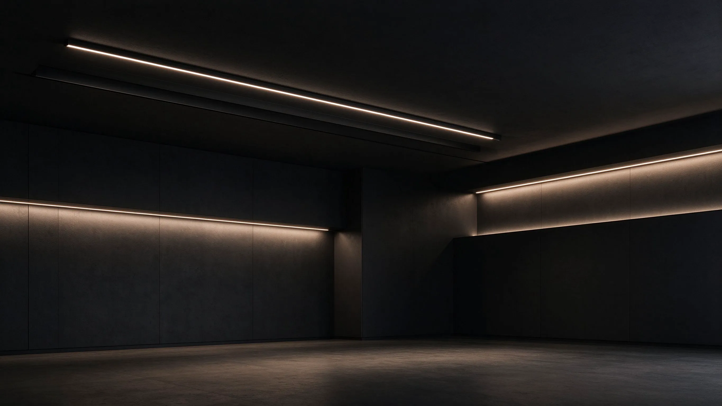 Black Anodized Aluminum LED Profiles for Dark, Premium Interiors