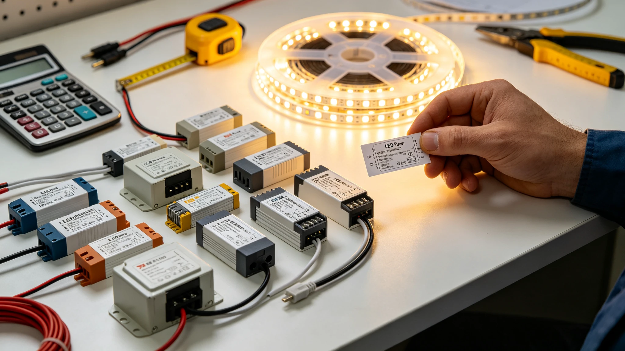 Sizing an LED Strip Power Supply: Watts, the 20% Rule, Class 2 and Rainproof vs Waterproof