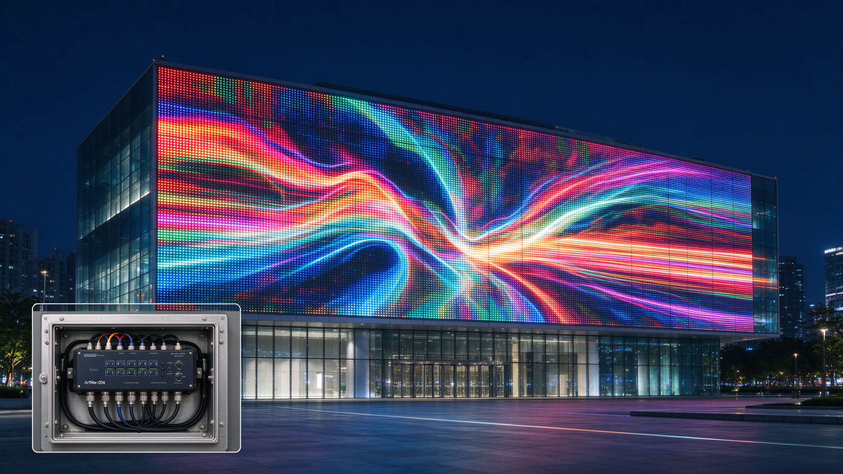 ArtNet-DMX512 EN-508 Controllers for Media Facades