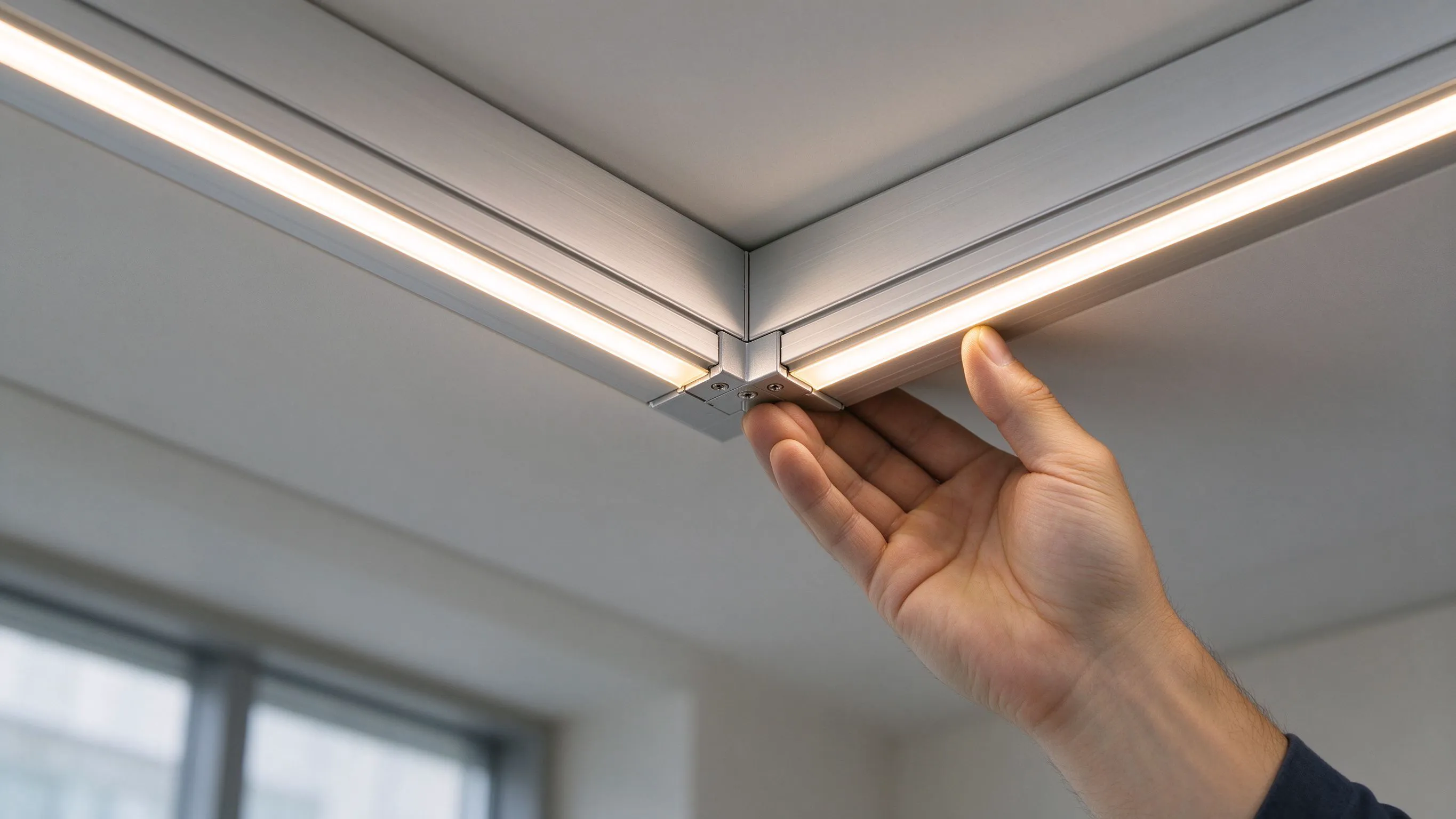 90-Degree Corner Connectors for LED Aluminum Channels
