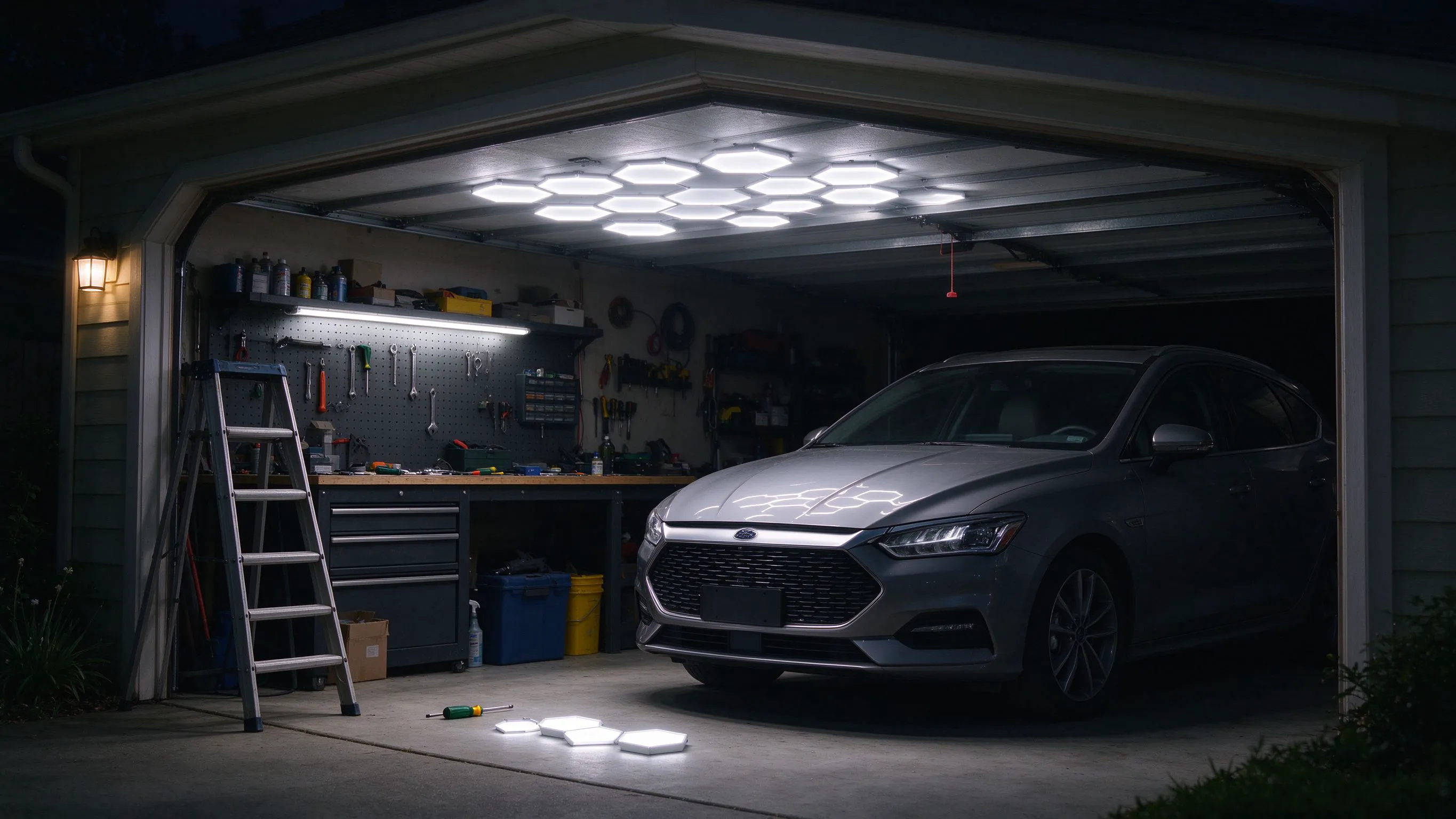36W Small Hexagon Lights for the Home Garage DIY