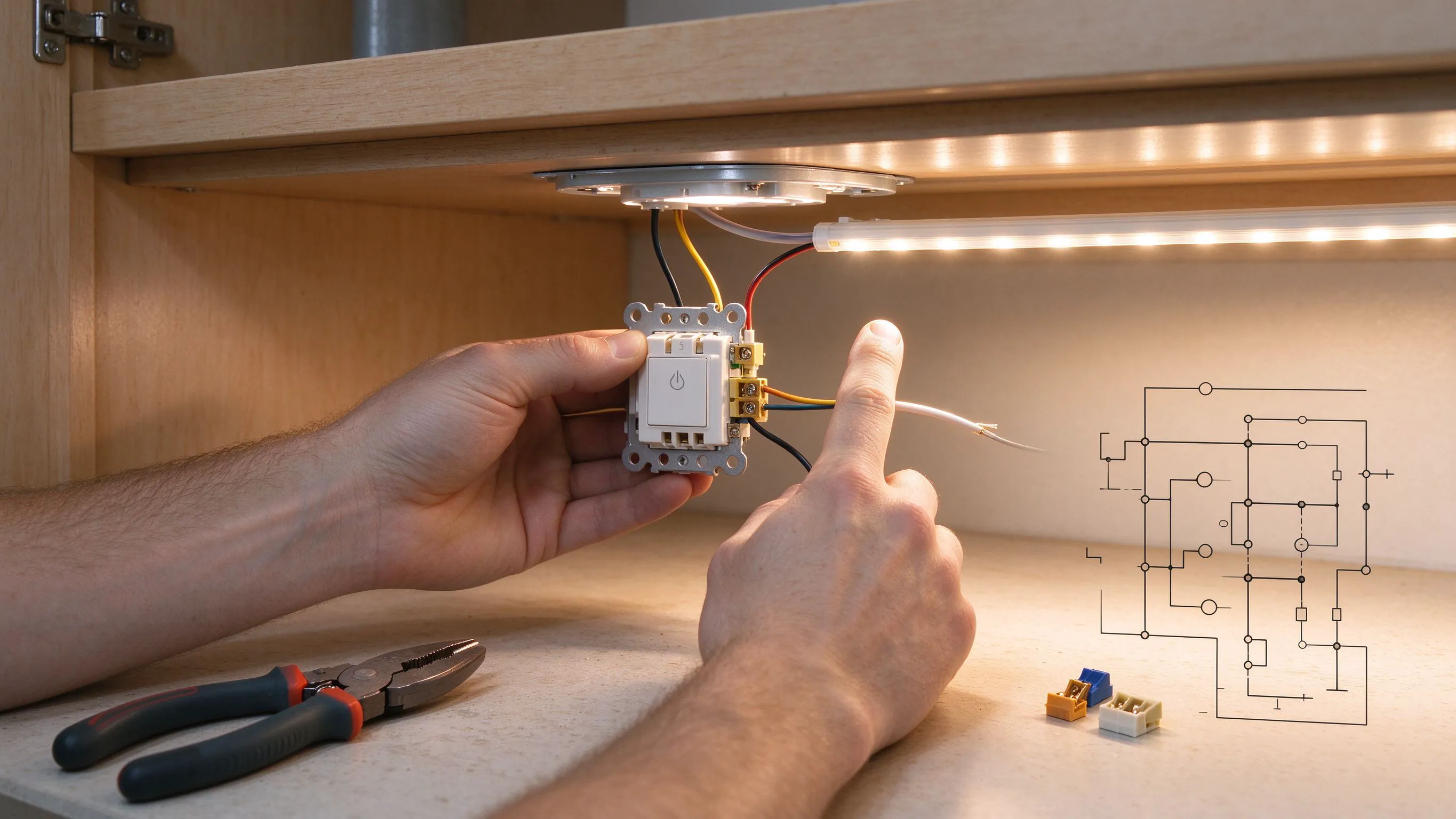 Touch Dimmer Sensor Switches: Wiring a 5A Under-Cabinet Circuit