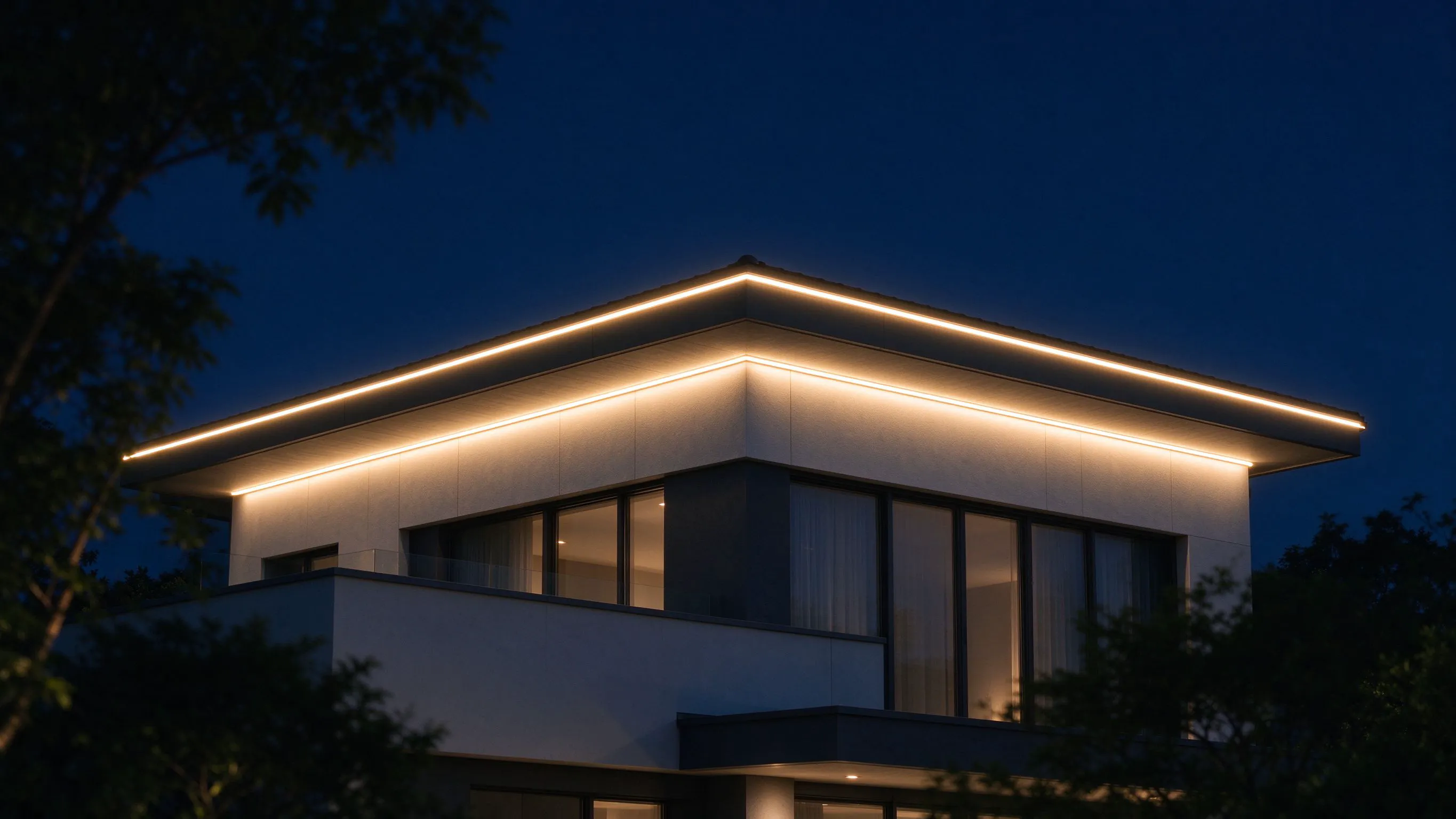 220V Driverless Neon Flex for Roofline and Soffit Perimeters
