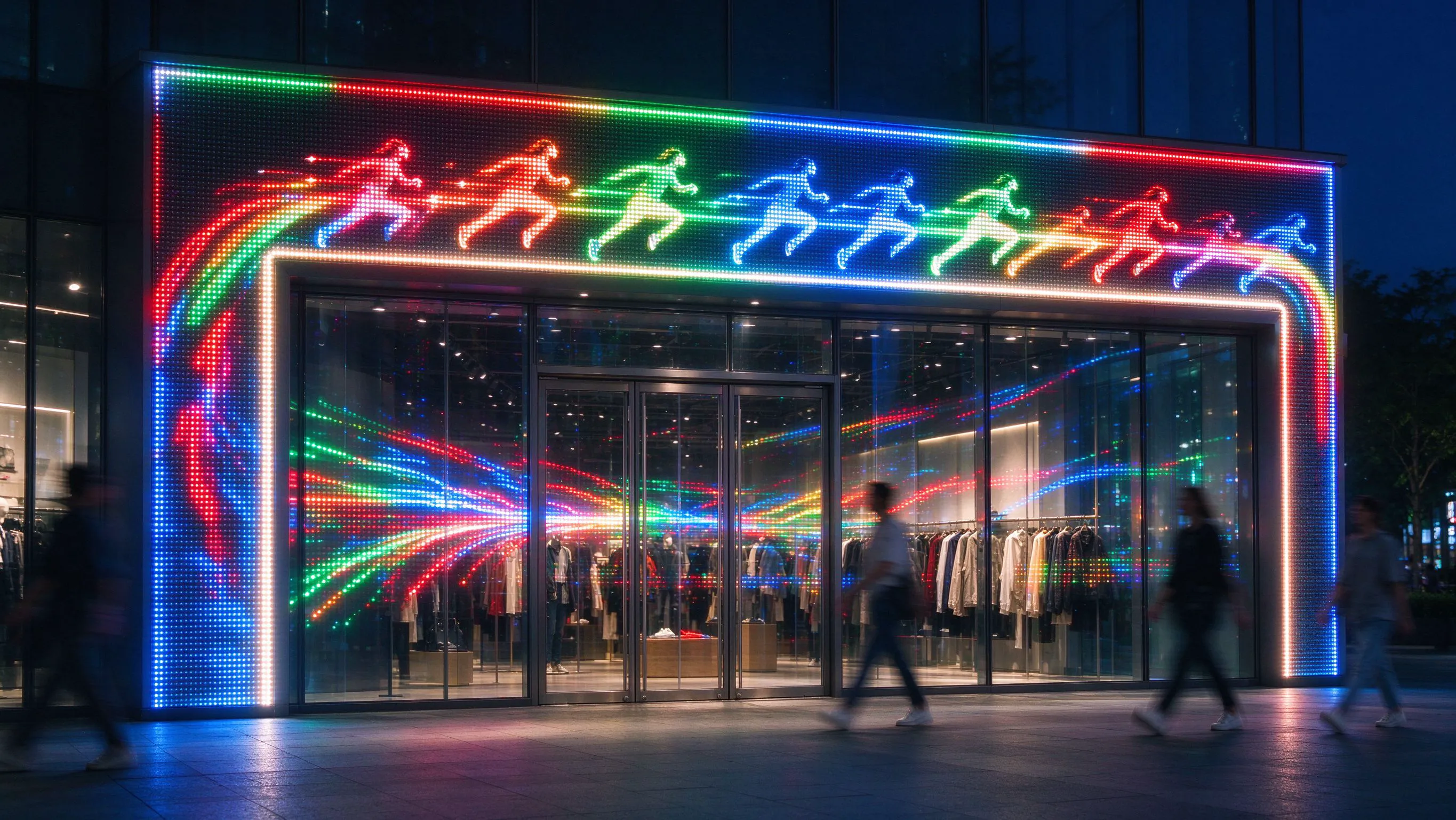 RGBW Pixel Neon Flex for Chasing Storefront Animations