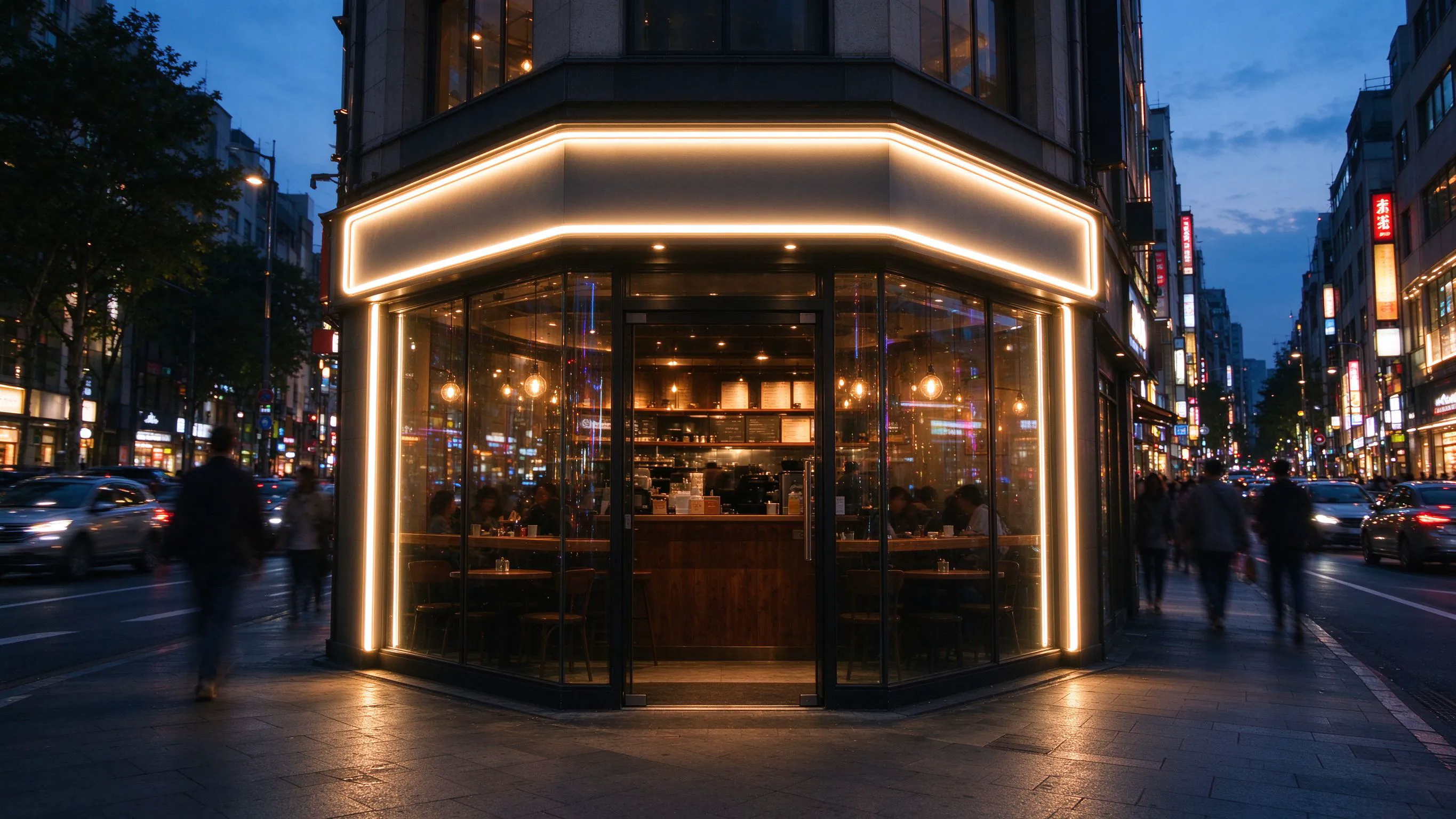Large 50x25 Neon Tubes for Long-Distance Storefront Visibility