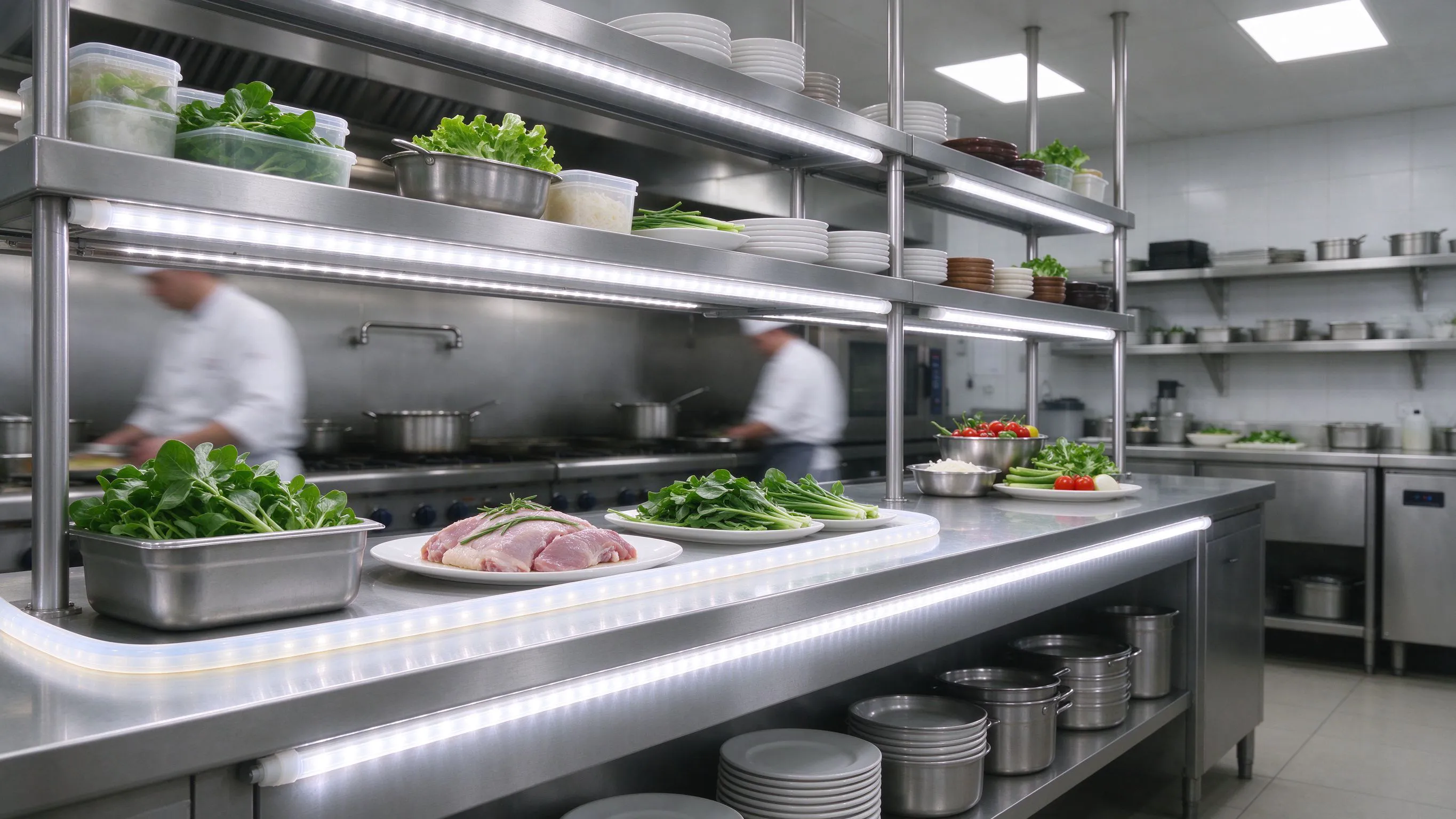 Food-Grade Silicone LED Profiles for Commercial Kitchens and Servery