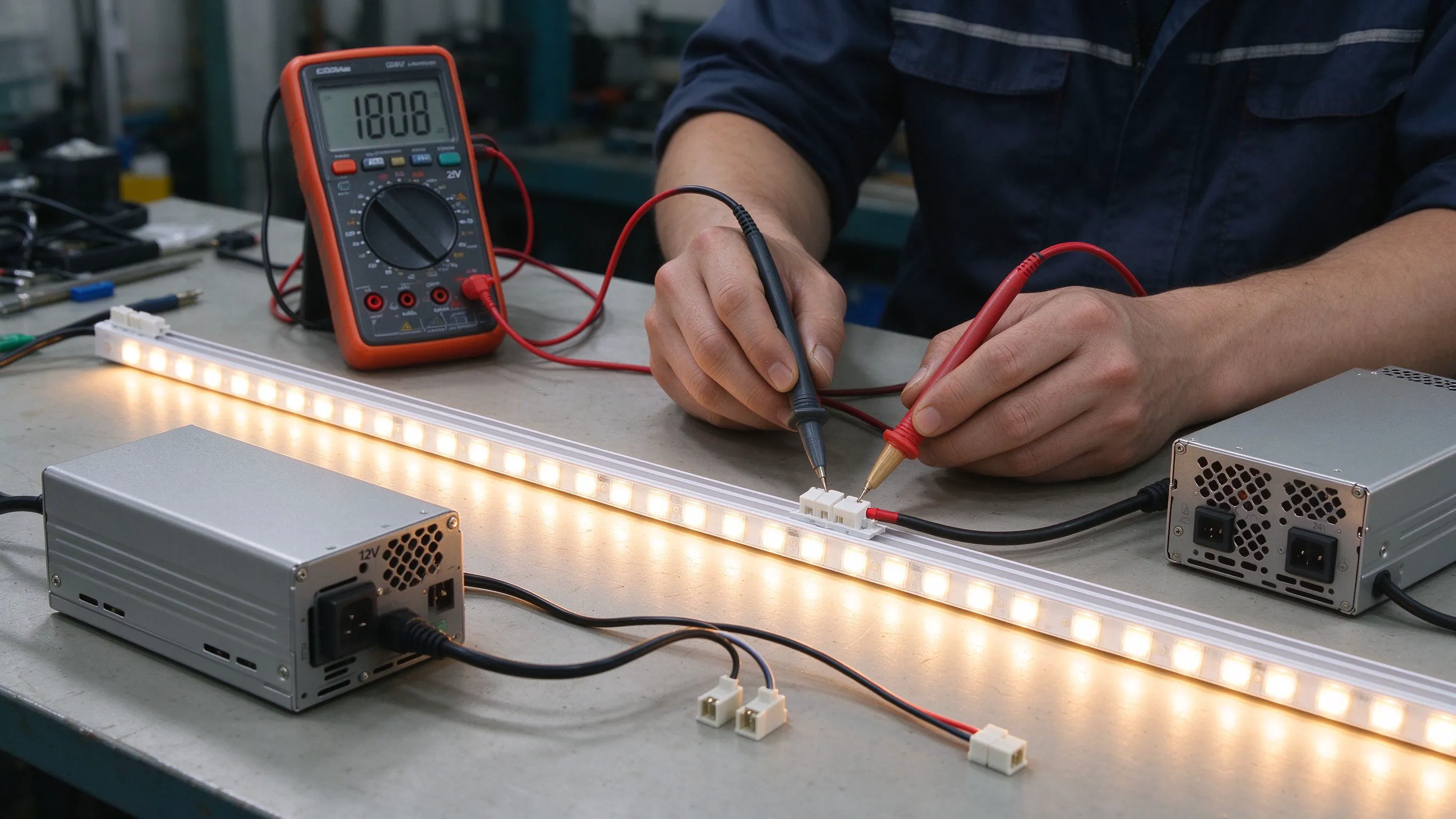 Power-Optional LED Strips That Accept 12V or 24V Automatically