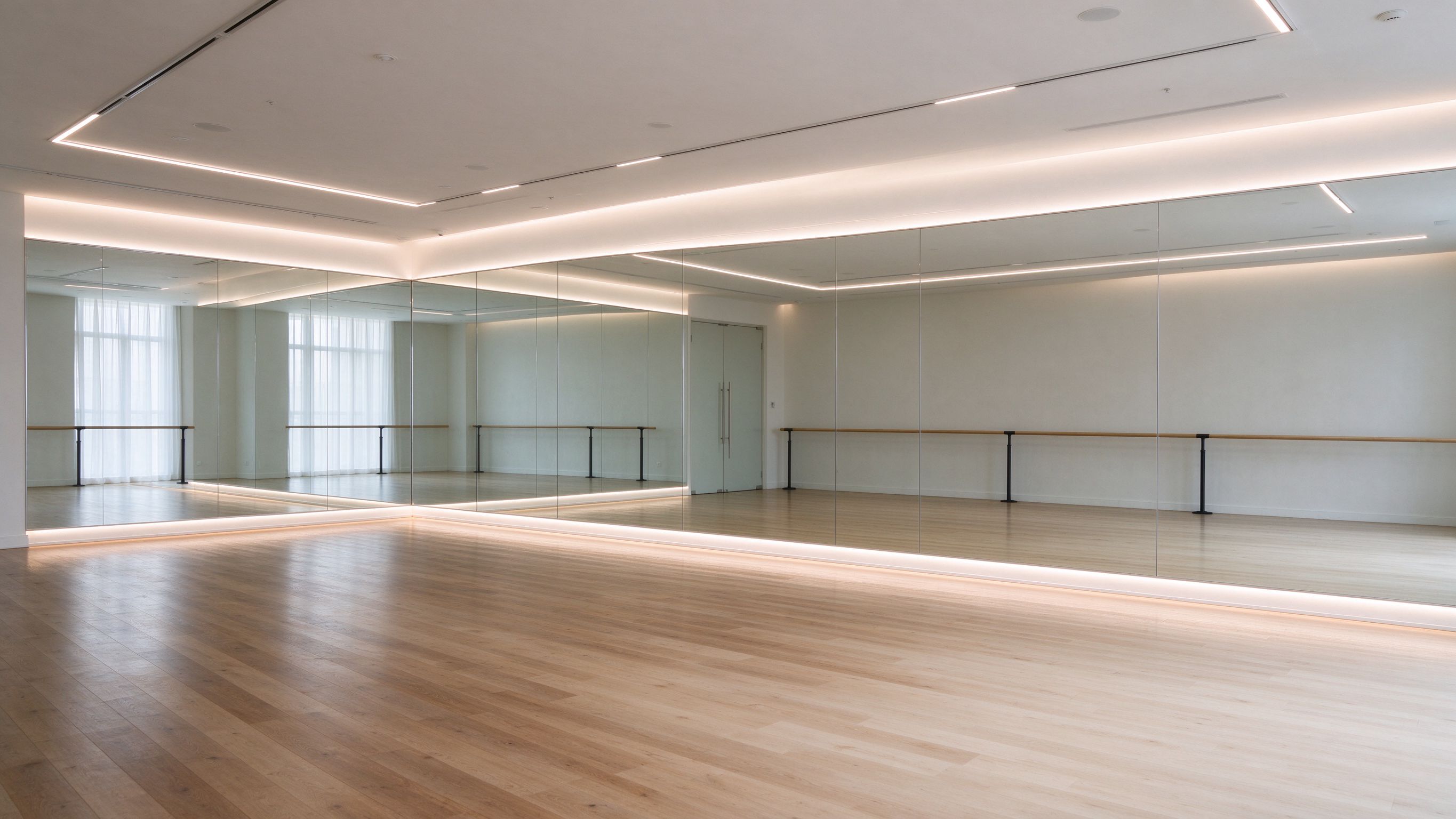 LED Strip Lighting for Dance Studios: Even Floor Light & Color Wash