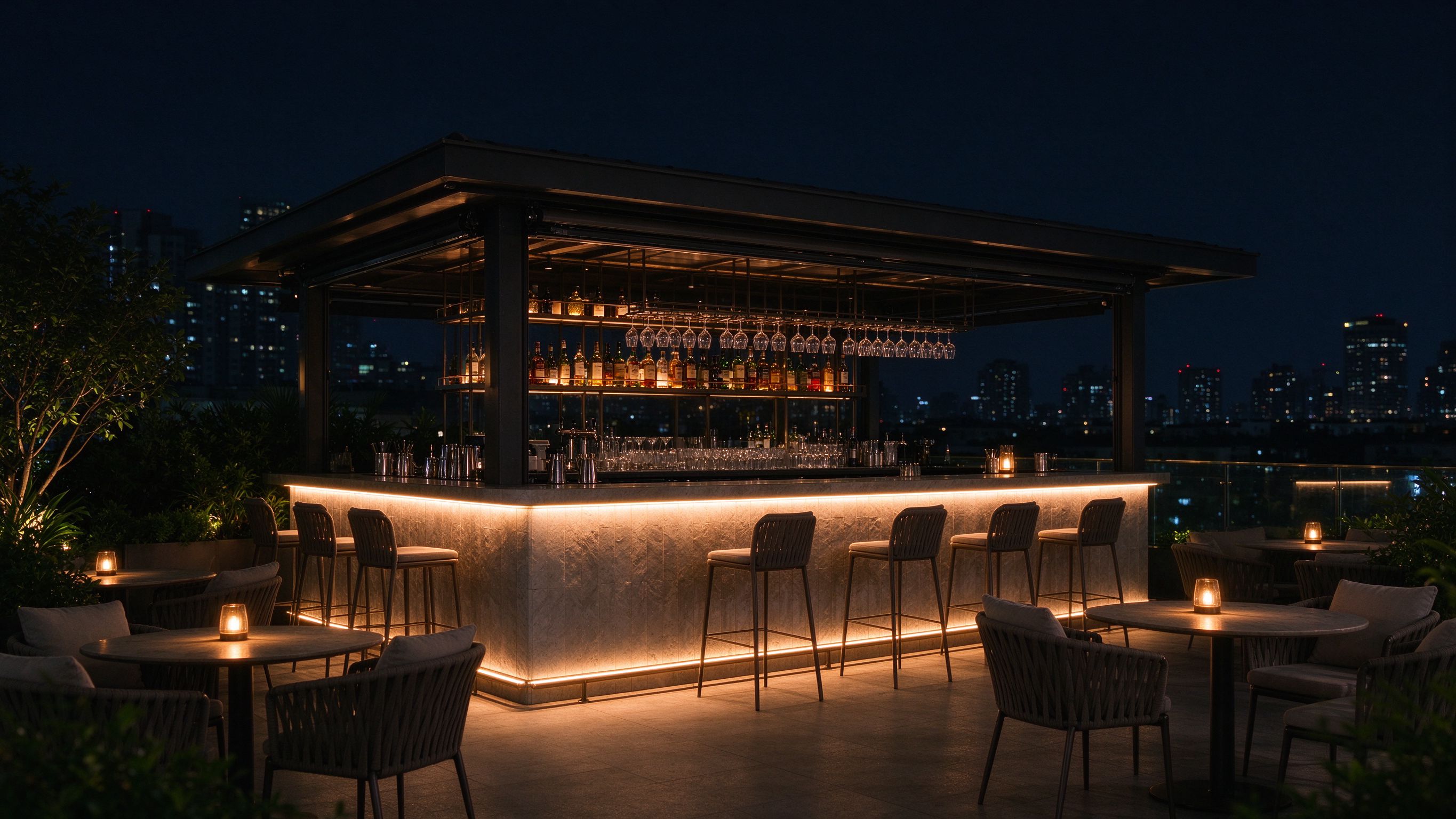 LED Strip Lighting for Rooftop Bars: Weatherproof Ambiance Setup