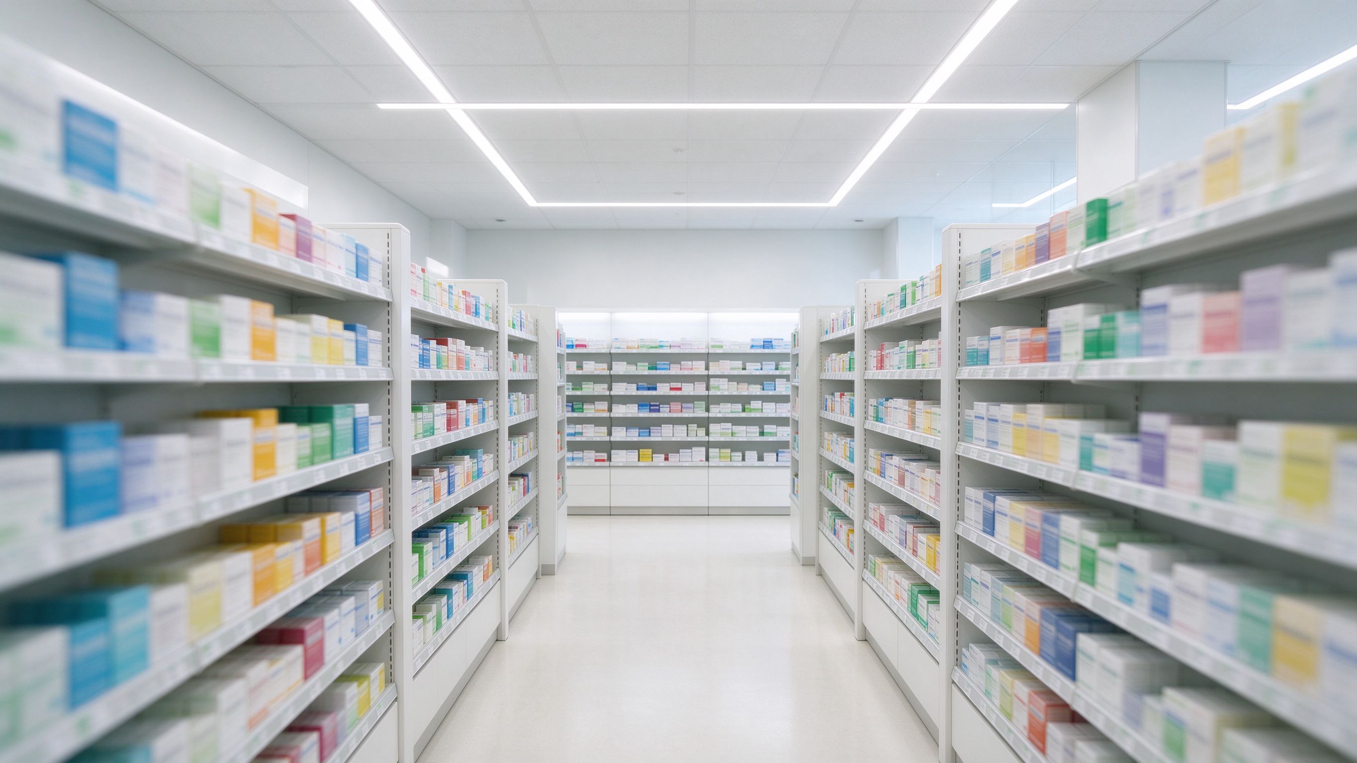 LED Strip Lighting for Pharmacies and Drugstores: Shelf & Counter Layout