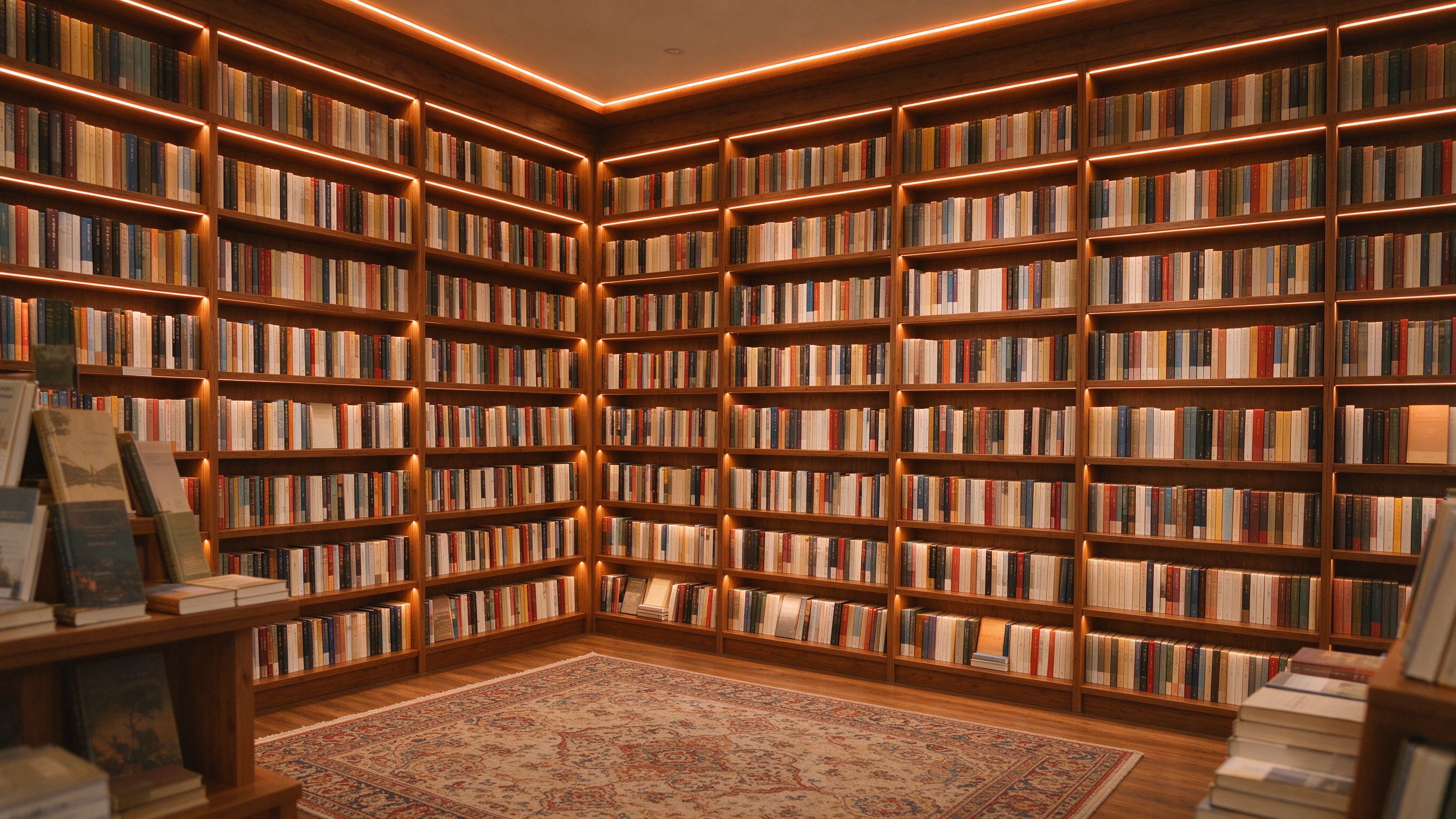 LED Strip Lighting for Bookstores: Warm Shelf & Reading Nook Setup