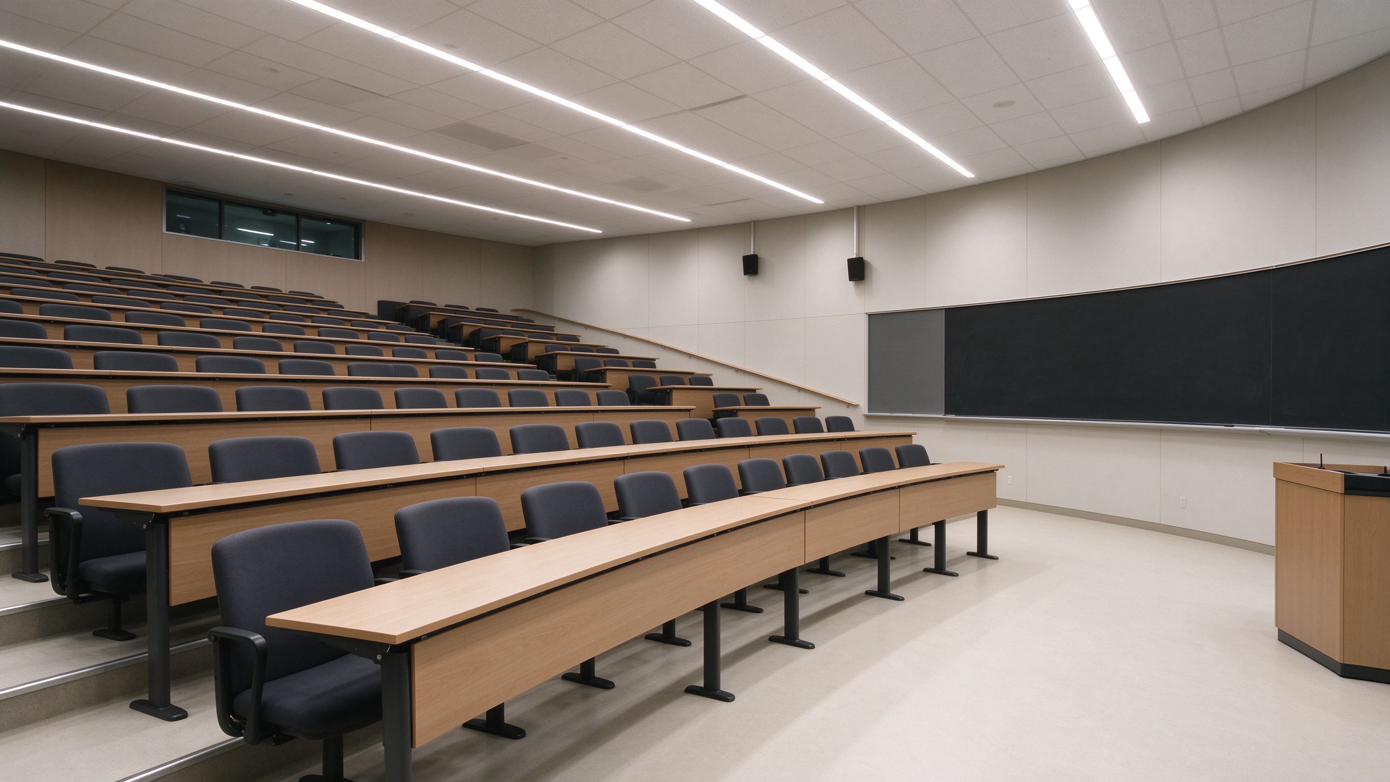 LED Strip & Panel Lighting for University Lecture Halls